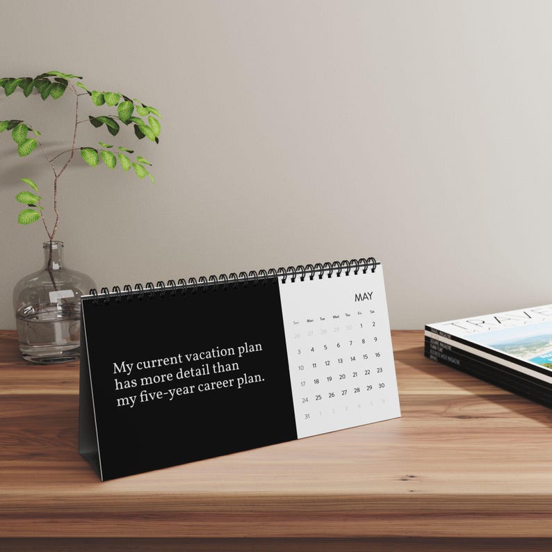 Funny Desktop Calendar (2026) - Office Humor, Gift for Boss, Desk Accessory, Gag gift