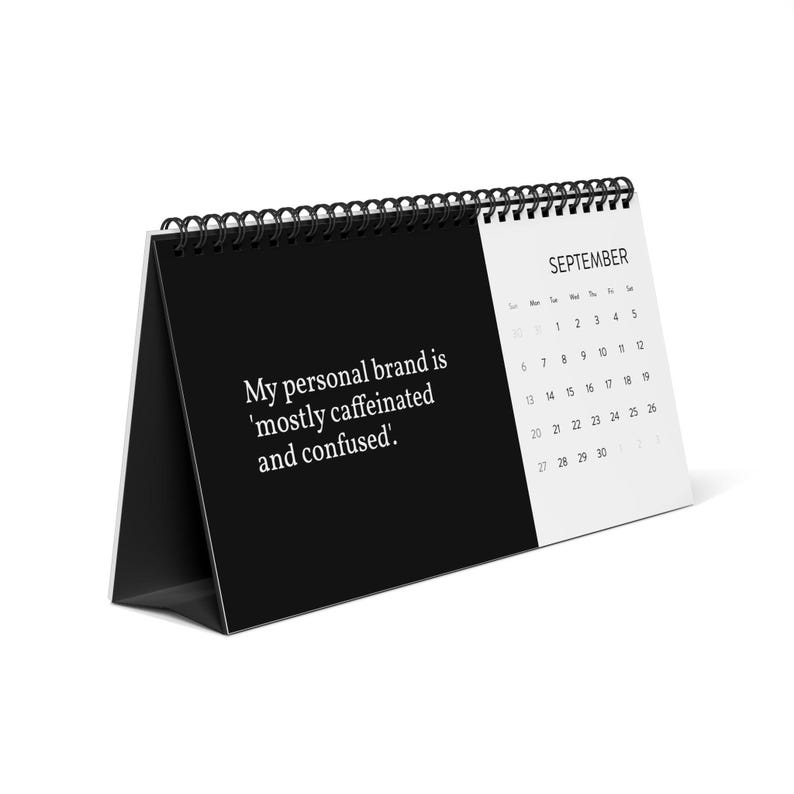 Funny Desktop Calendar (2026) - Office Humor, Gift for Boss, Desk Accessory, Gag gift