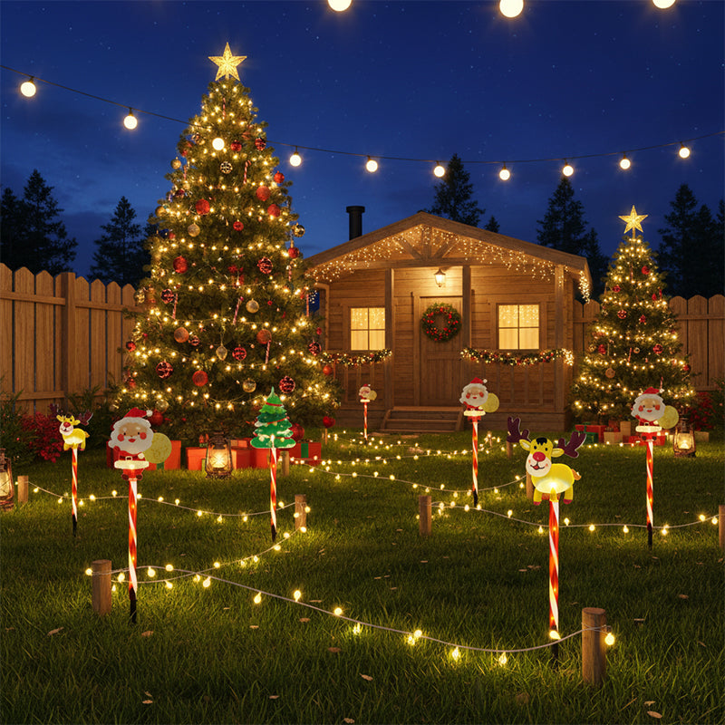 🔥Hot Sale 49% OFF⏳Warm Glow Festive Garden Stake Lights