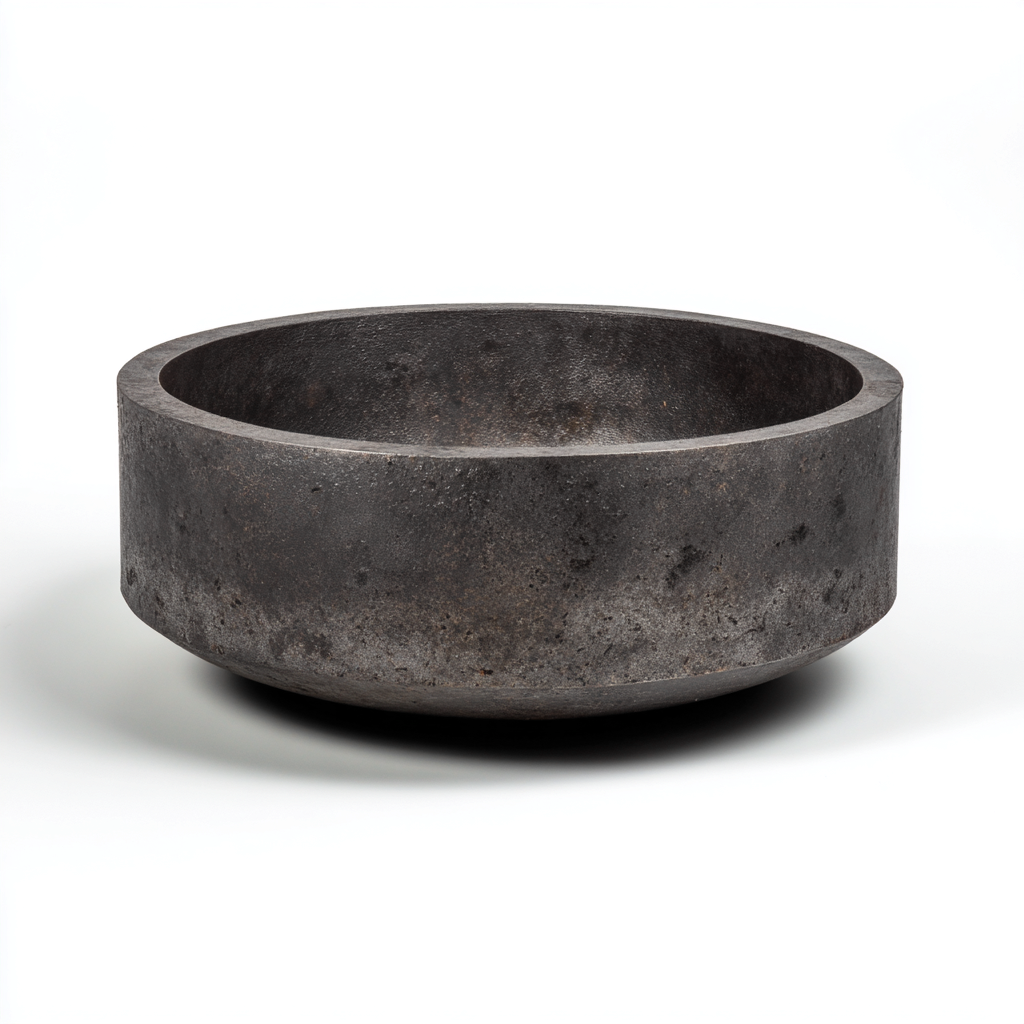 Riscaldamento da esterno a ciotola 60x60x20 cm - grigio scuro - per giardino e terrazza - design industriale-Dengethut