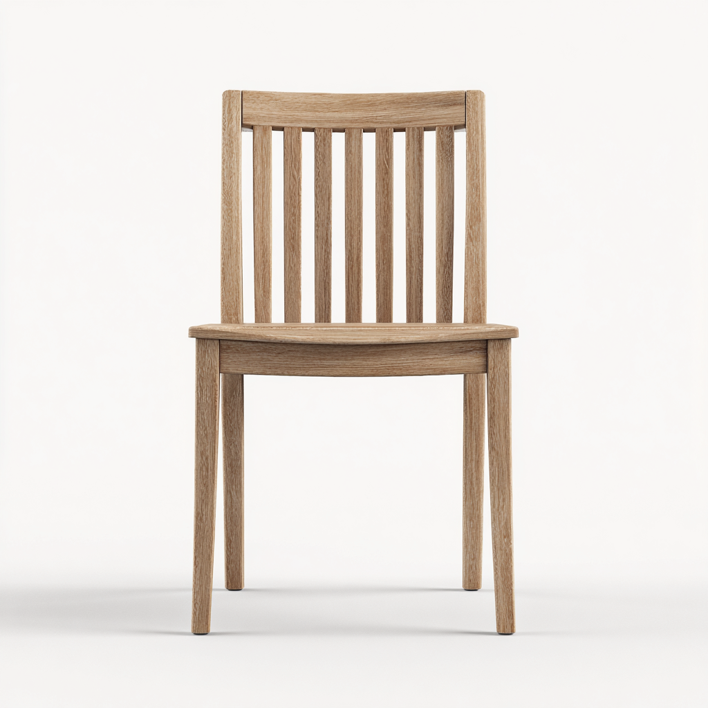 Sedia da pranzo da esterno in legno 45x52x86 cm - marrone - per giardino e terrazza - design classico-Dengethut