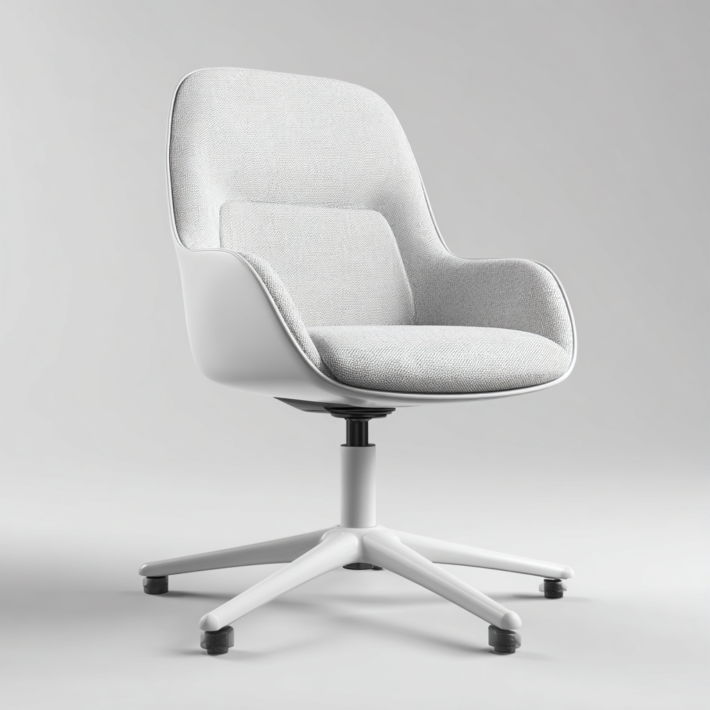 Sedia da ufficio 60x60x90 cm - seduta imbottita - design moderno-Dengethut