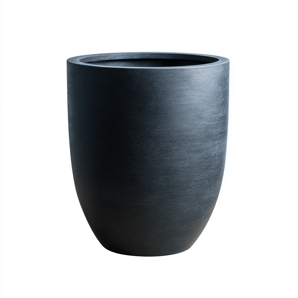 Vaso per piante da esterno 45x45x60 cm - nero - per giardino e terrazza - design moderno-Dengethut