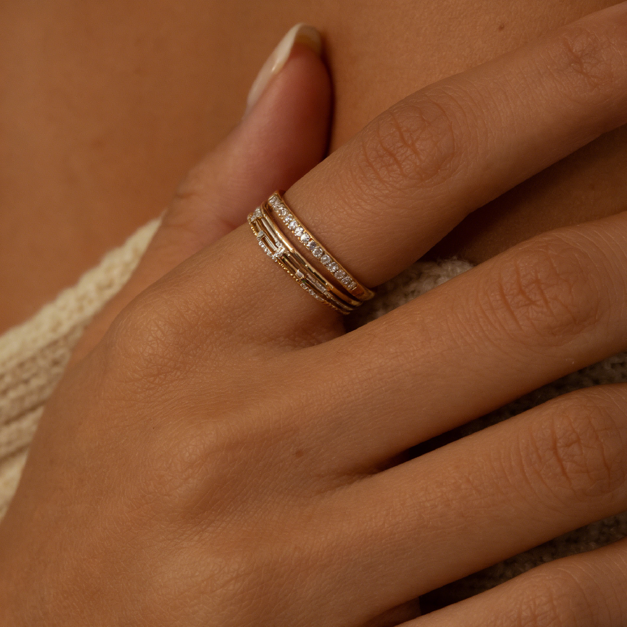 Gold Lab Grown Eternity Ring
