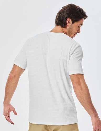 irts Summer Crewneck Tee Shirts Casual Textured Short Sleeve Pullover 