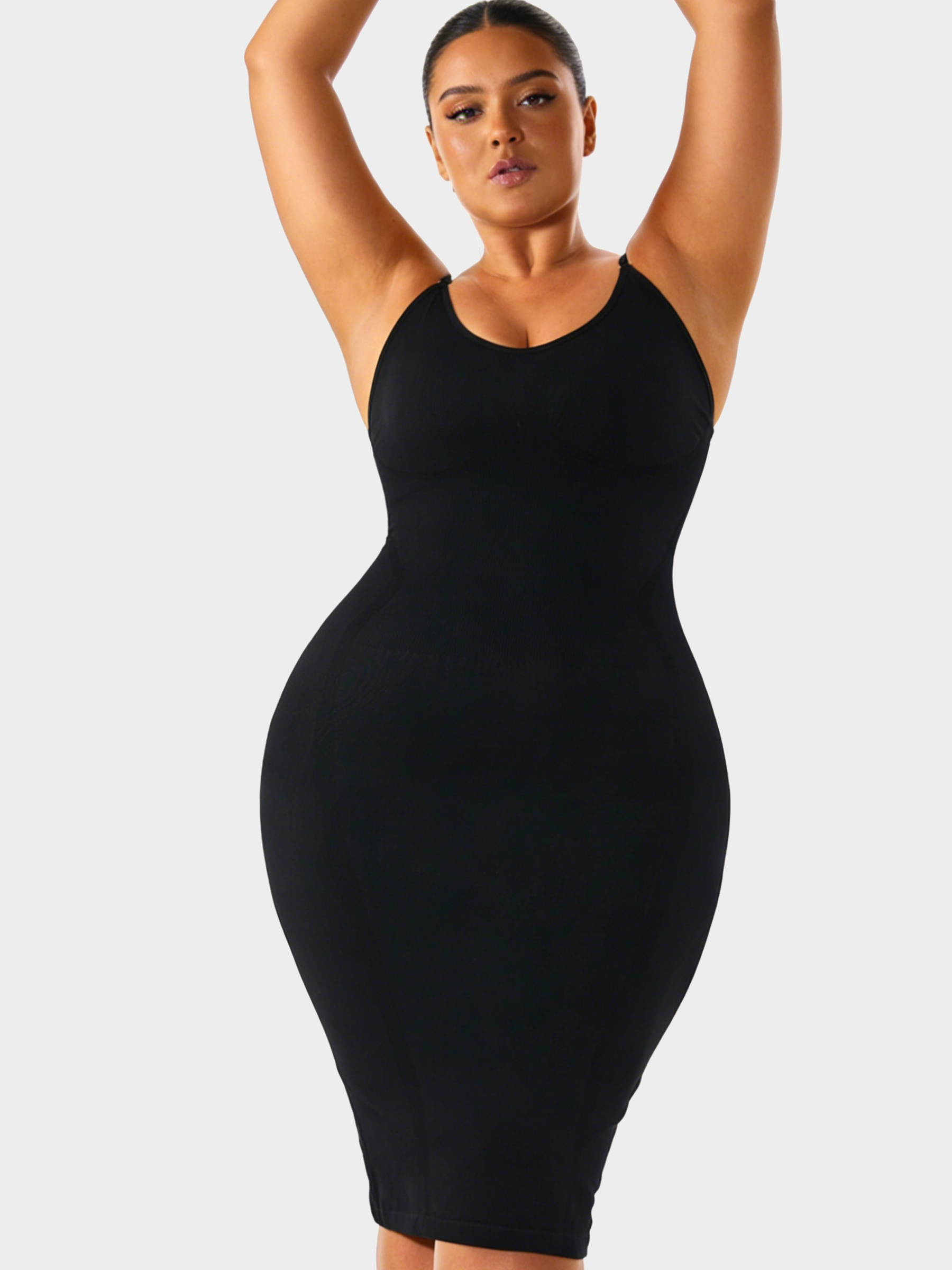 The Seamless Plus Size Midi Shaping Slip Dress