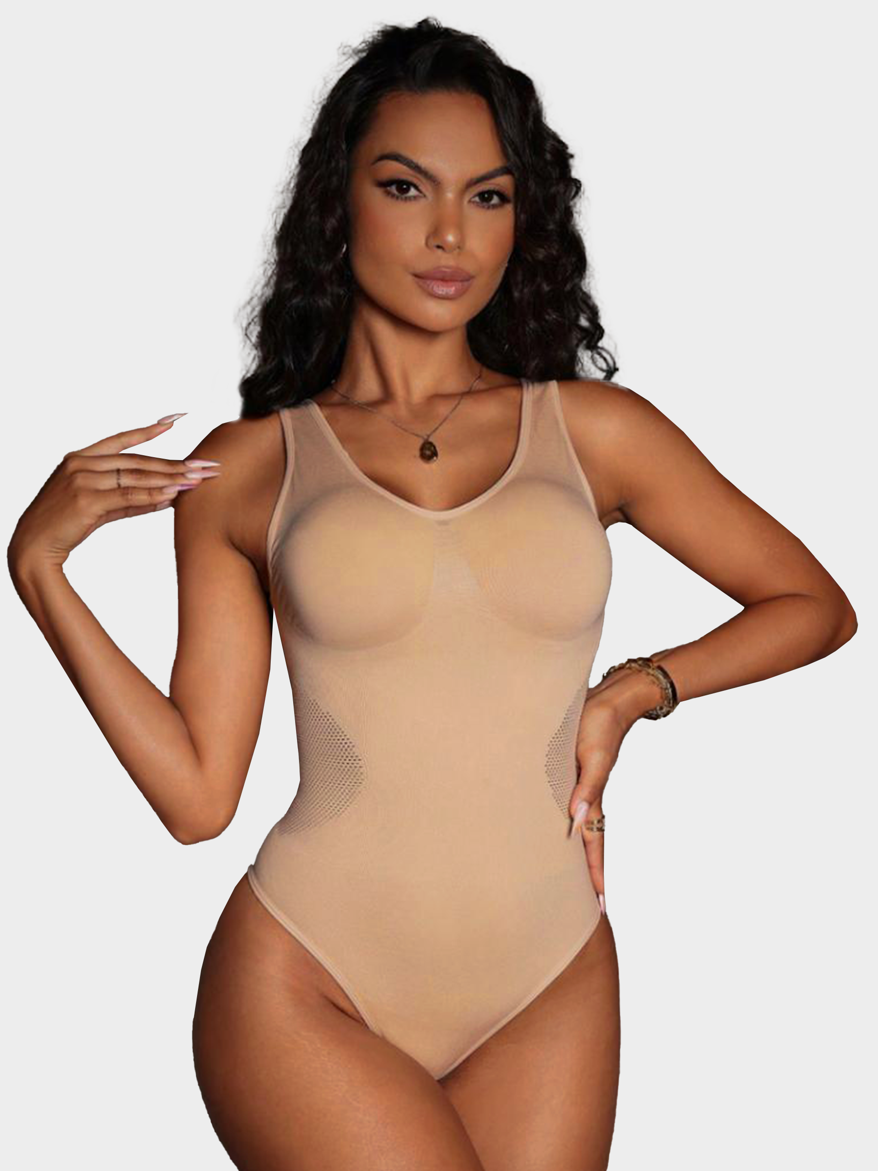 The Breathable Mesh Thong Bodysuit