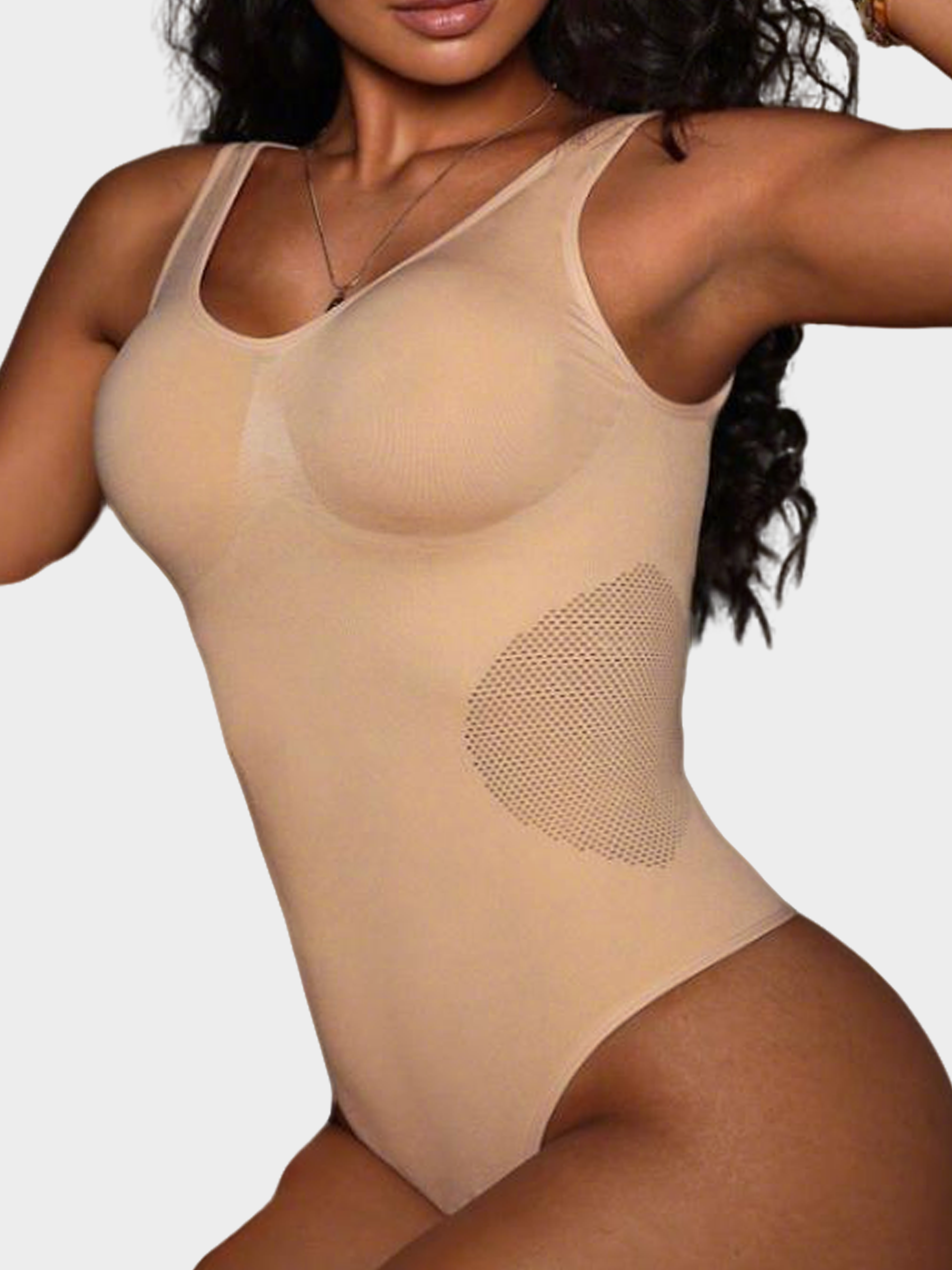 The Breathable Mesh Thong Bodysuit