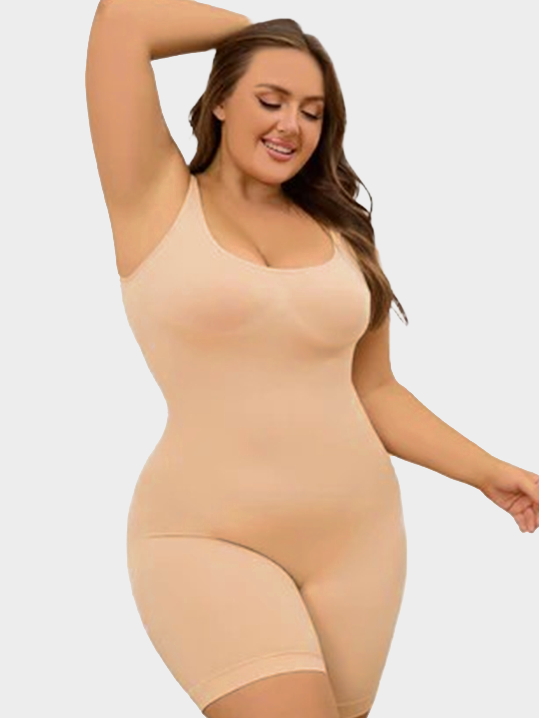 The Full Coverage Mid-Thigh Shaping Bodysuit