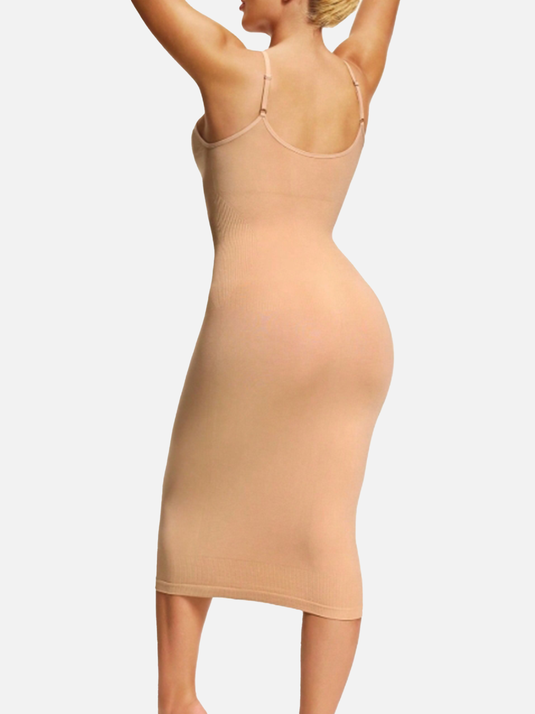 The Sleek Spaghetti Strap Shaping Midi Dress