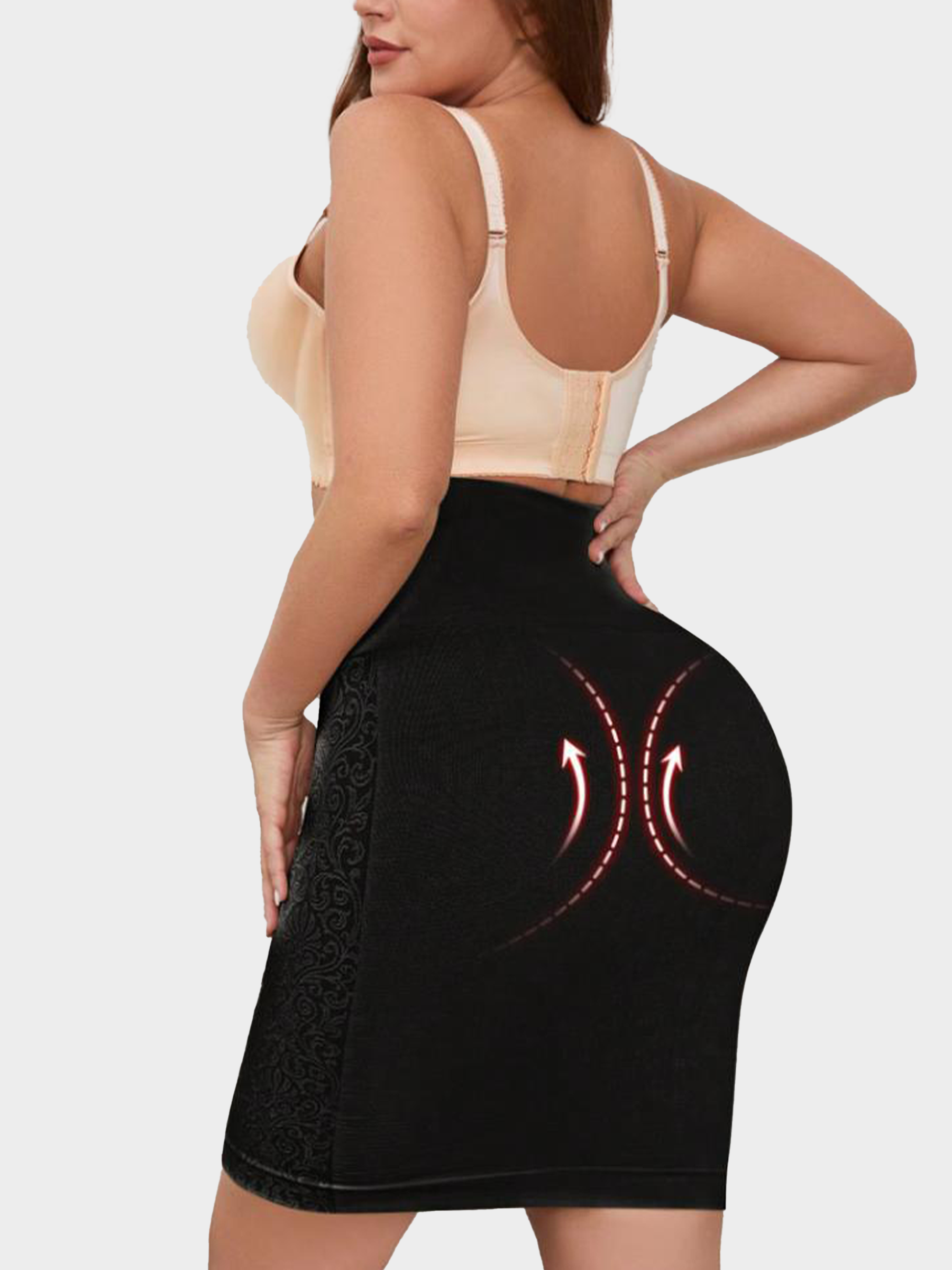 The High-Waist Lace Trim Shaping Half Slip