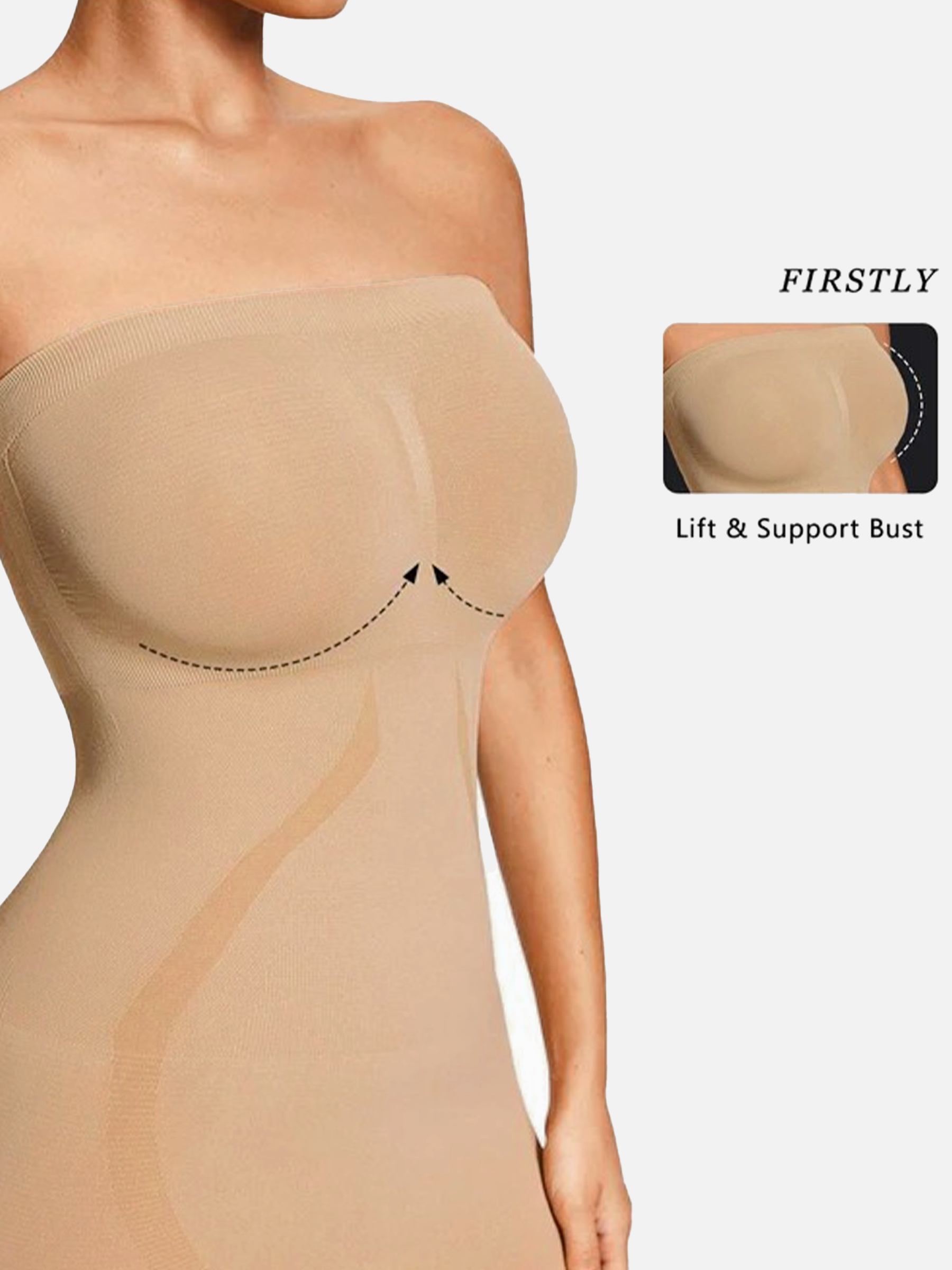 The Smoothing Strapless Shapewear Slip Dress