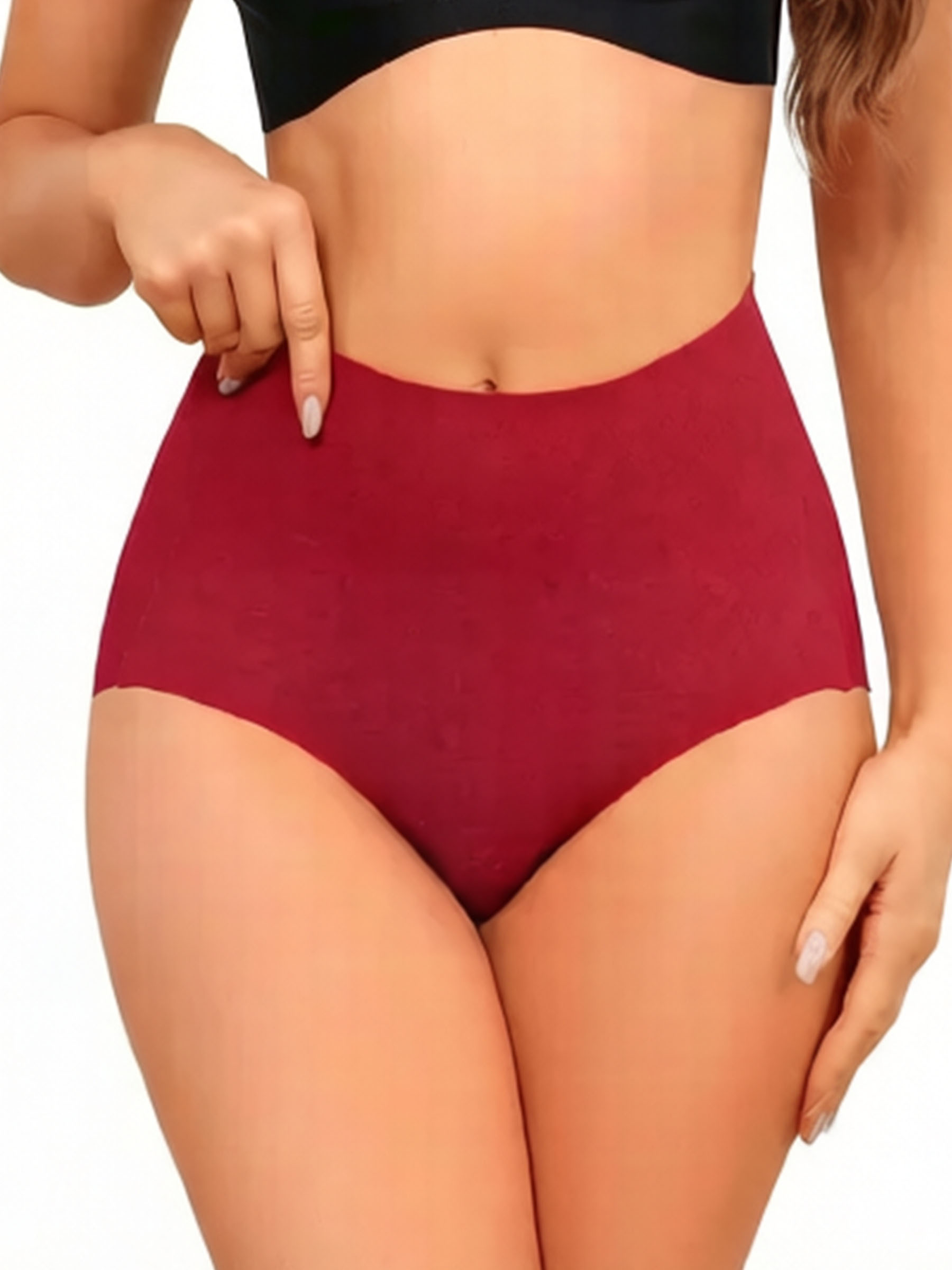 Seamless High Waist Tummy Control Briefs - 3D Butt Lifting Shapewear