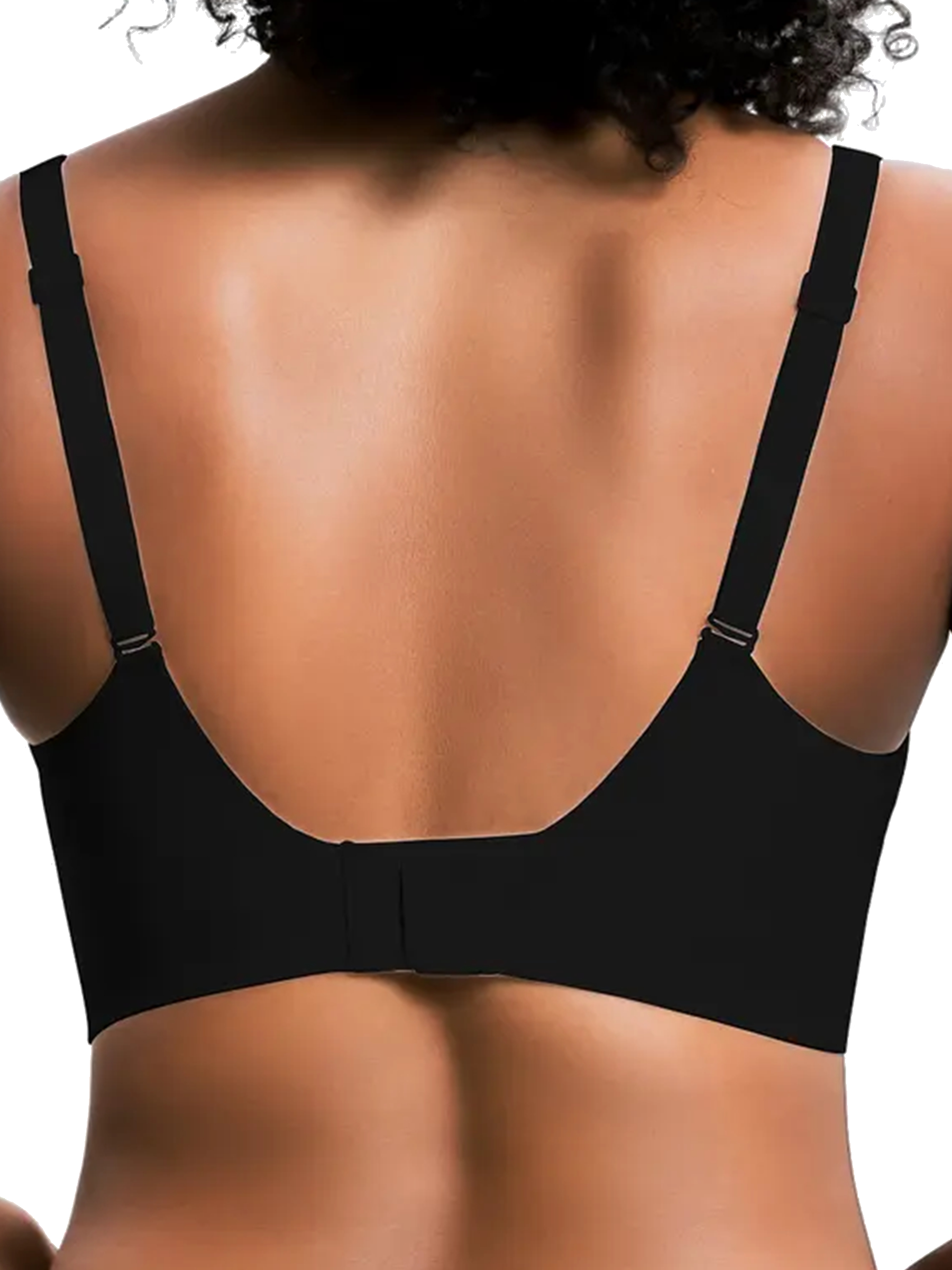 Jelly Wireless Deep V Seamless Push Up T-Shirt Bra
