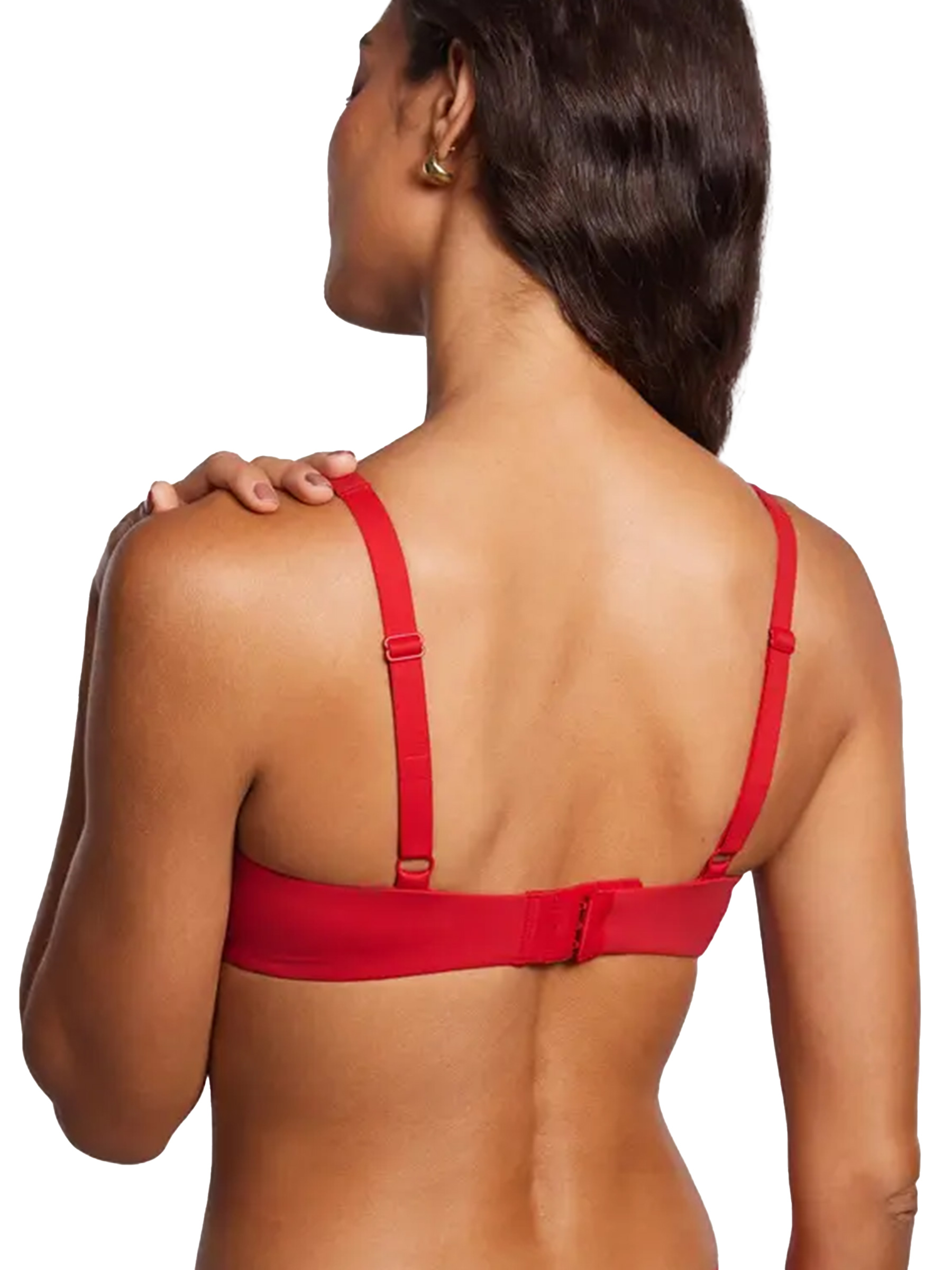 Unlined Balconette Underwire Supportive Plus Size Scoop Neck Bra