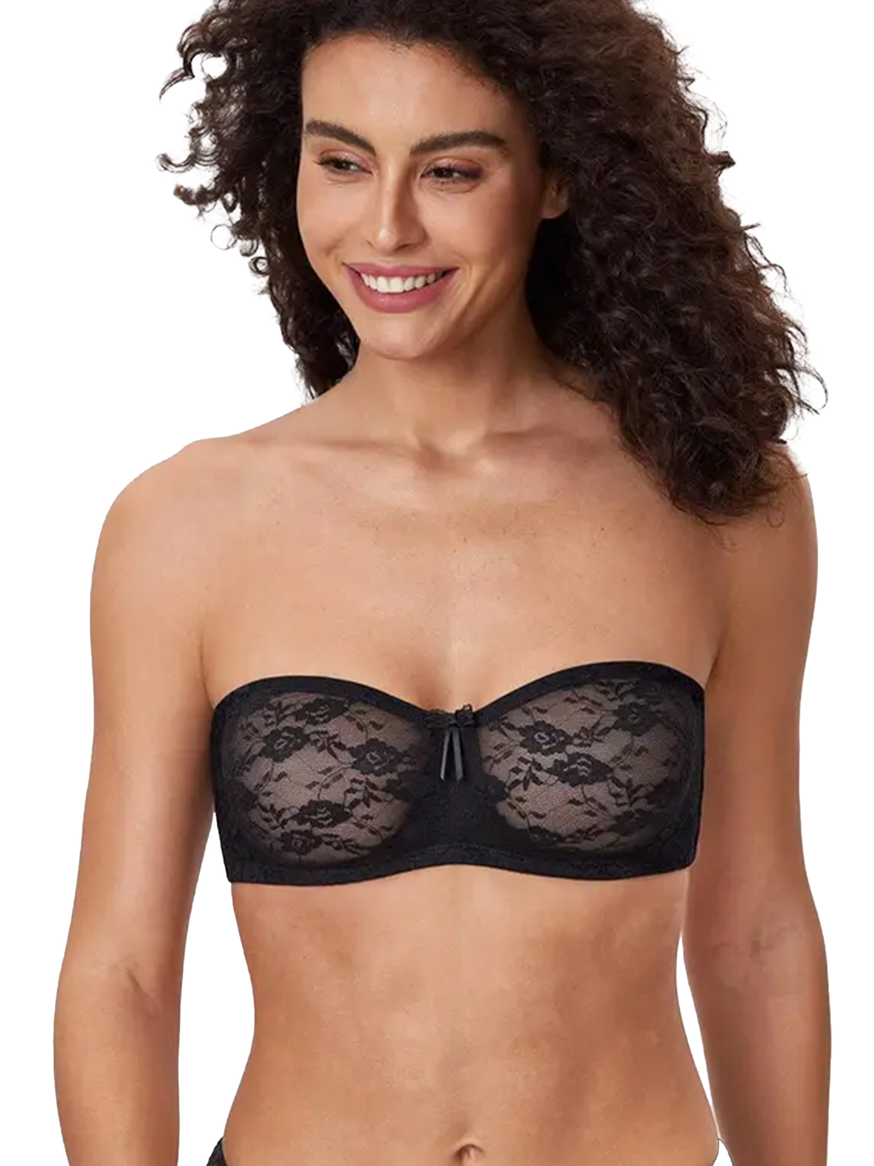 Lace Strapless Underwire Bra with Convertible Straps