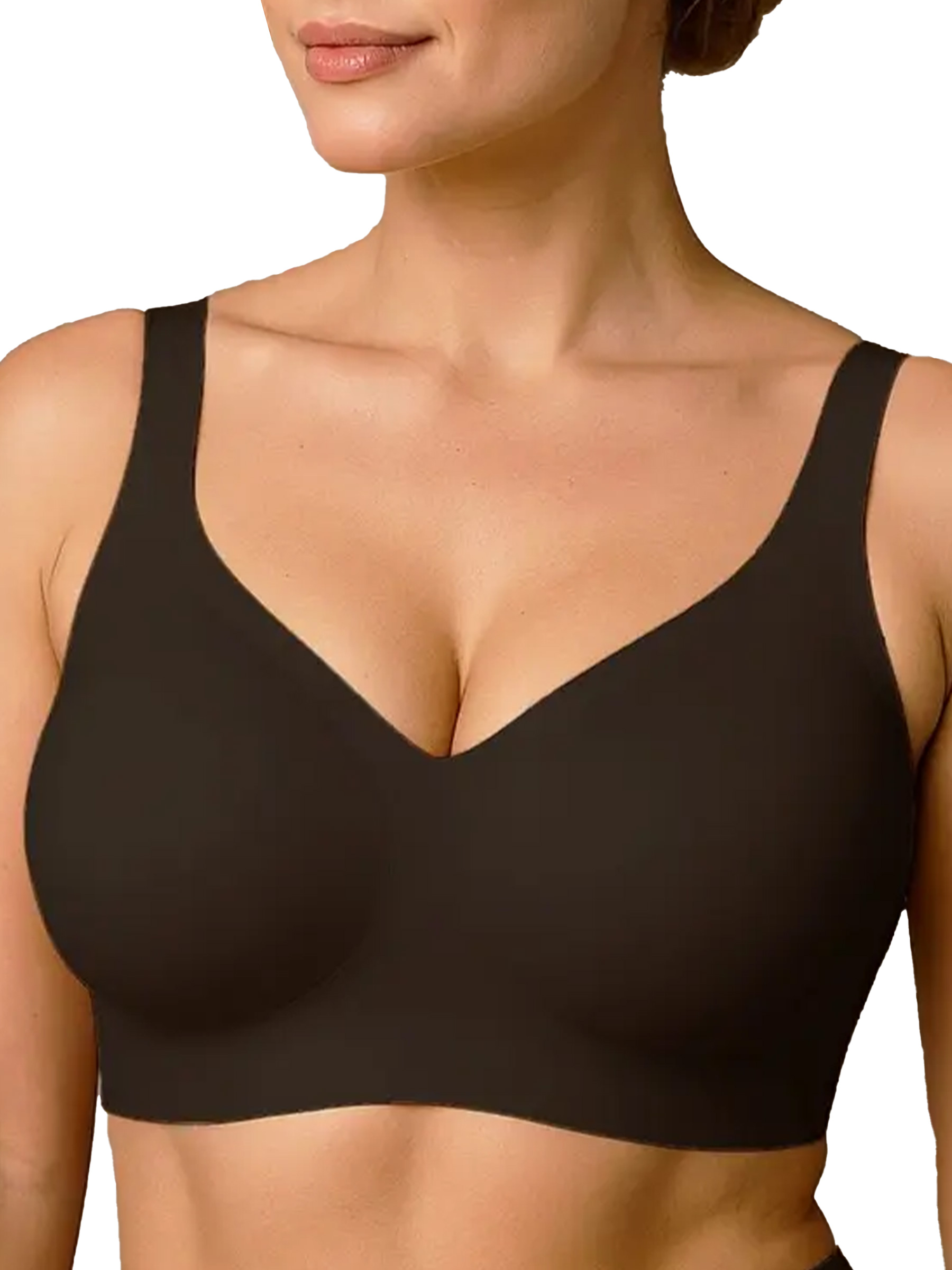 Seamless Wireless Full Coverage Push Up T-Shirt Bra
