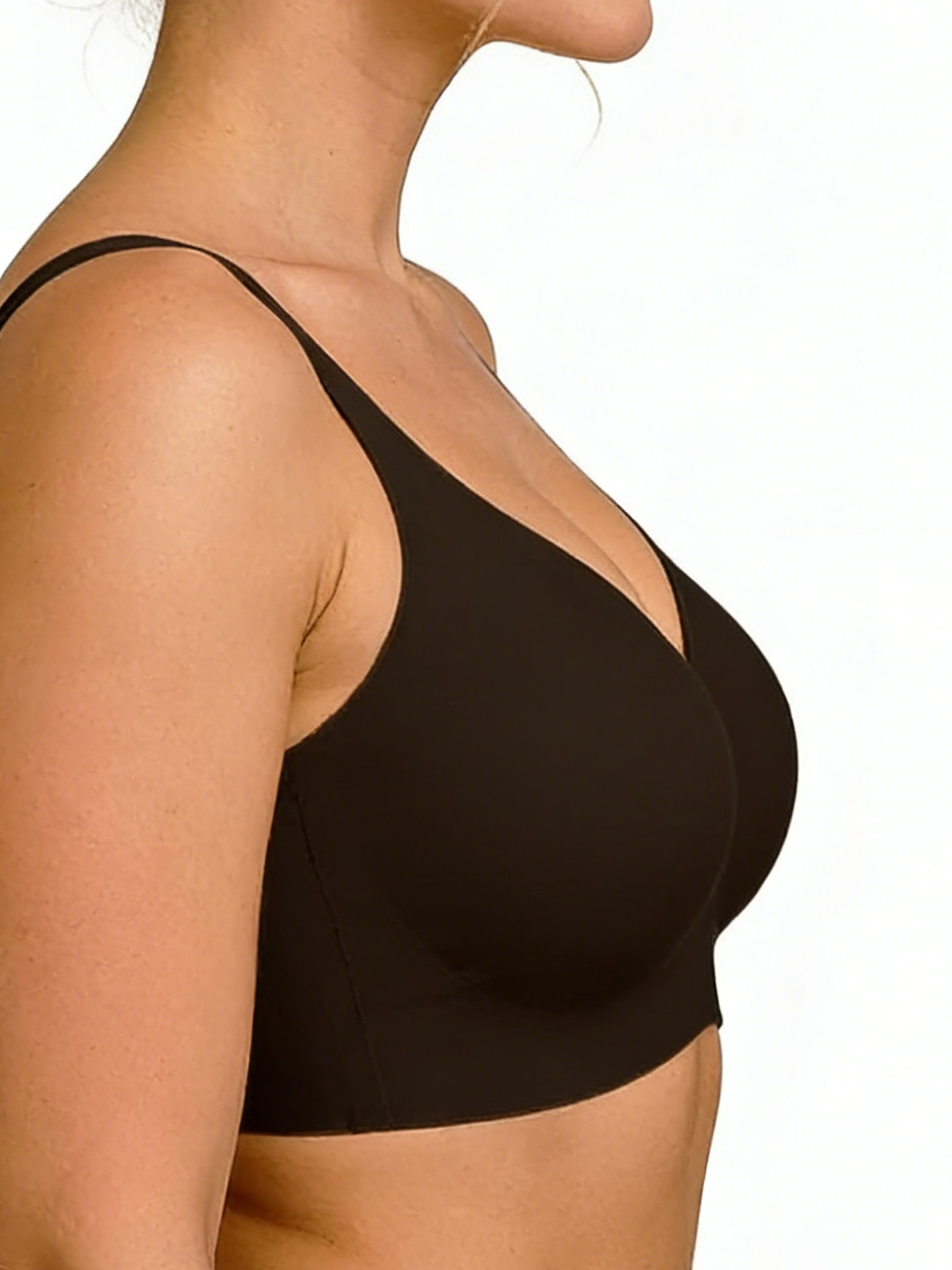 Seamless Wireless Full Coverage Push Up T-Shirt Bra