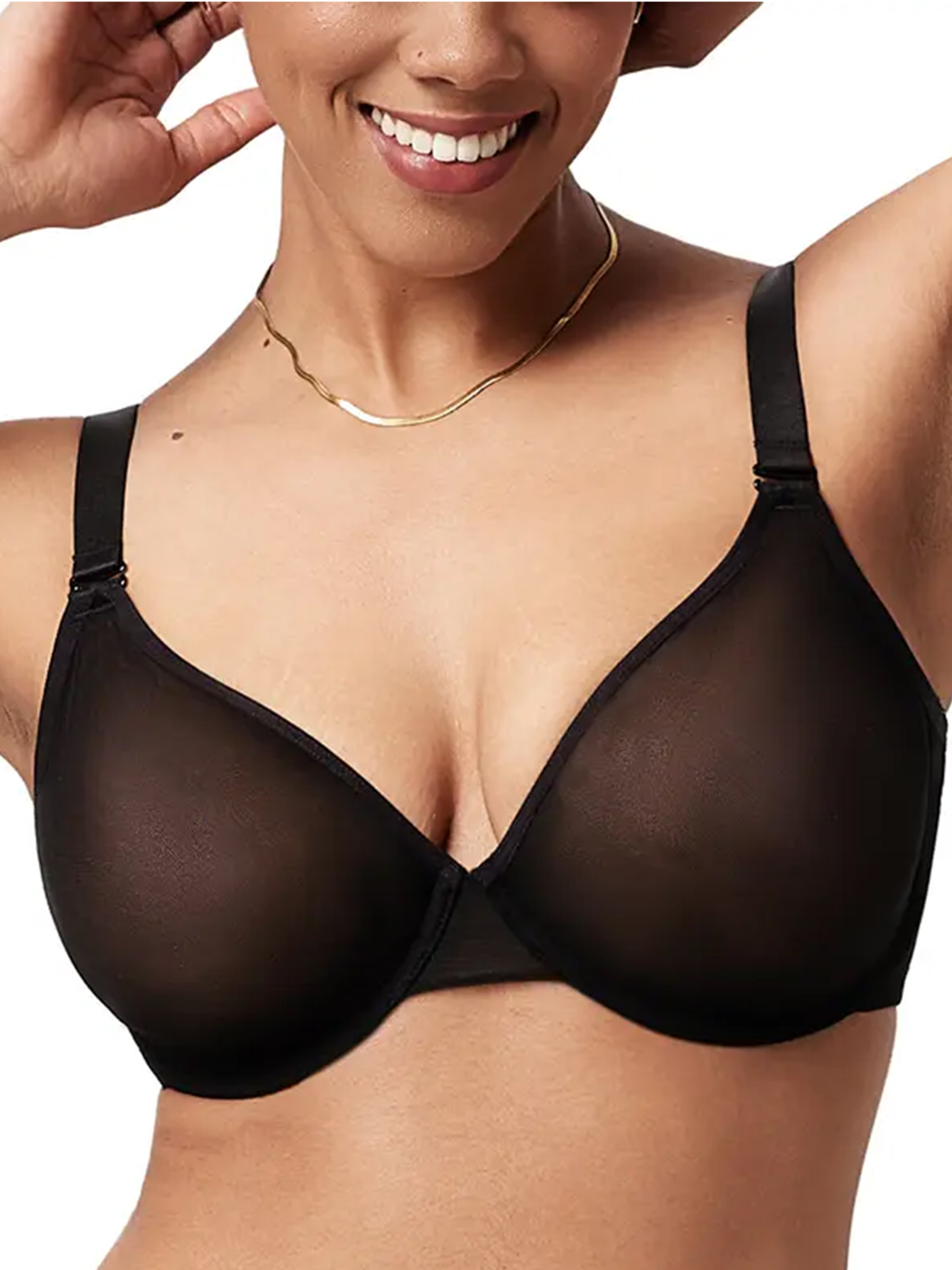 Zebra Print Sheer Mesh Underwire Minimizer Bra