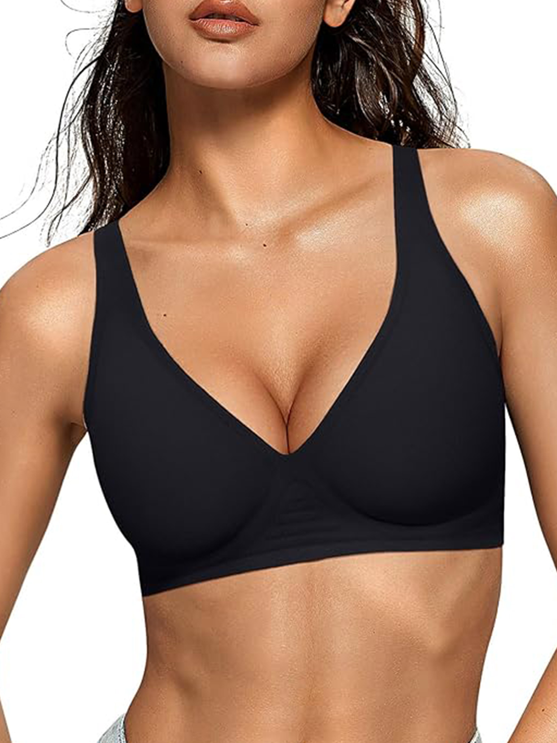 Women's Deep V Wireless Plunge Bra