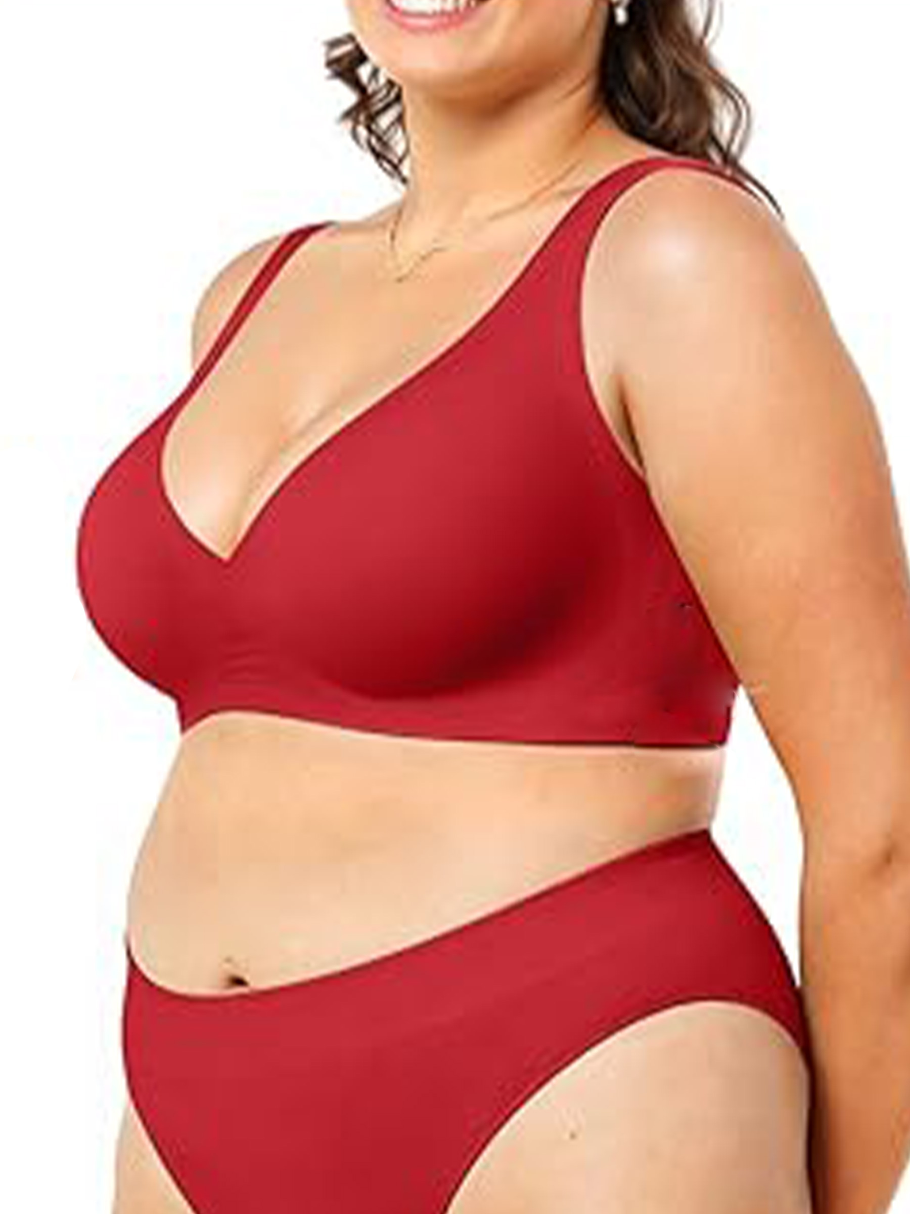 Women's Deep V Wireless Plunge Bra