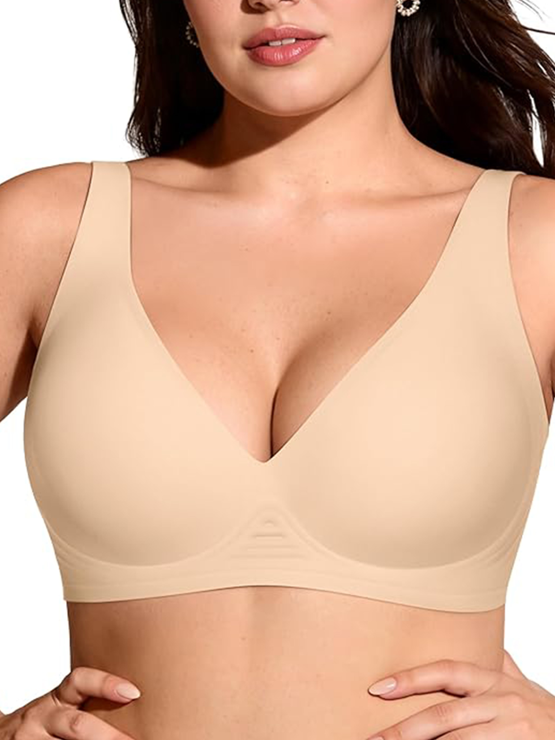 Women's Deep V Wireless Plunge Bra