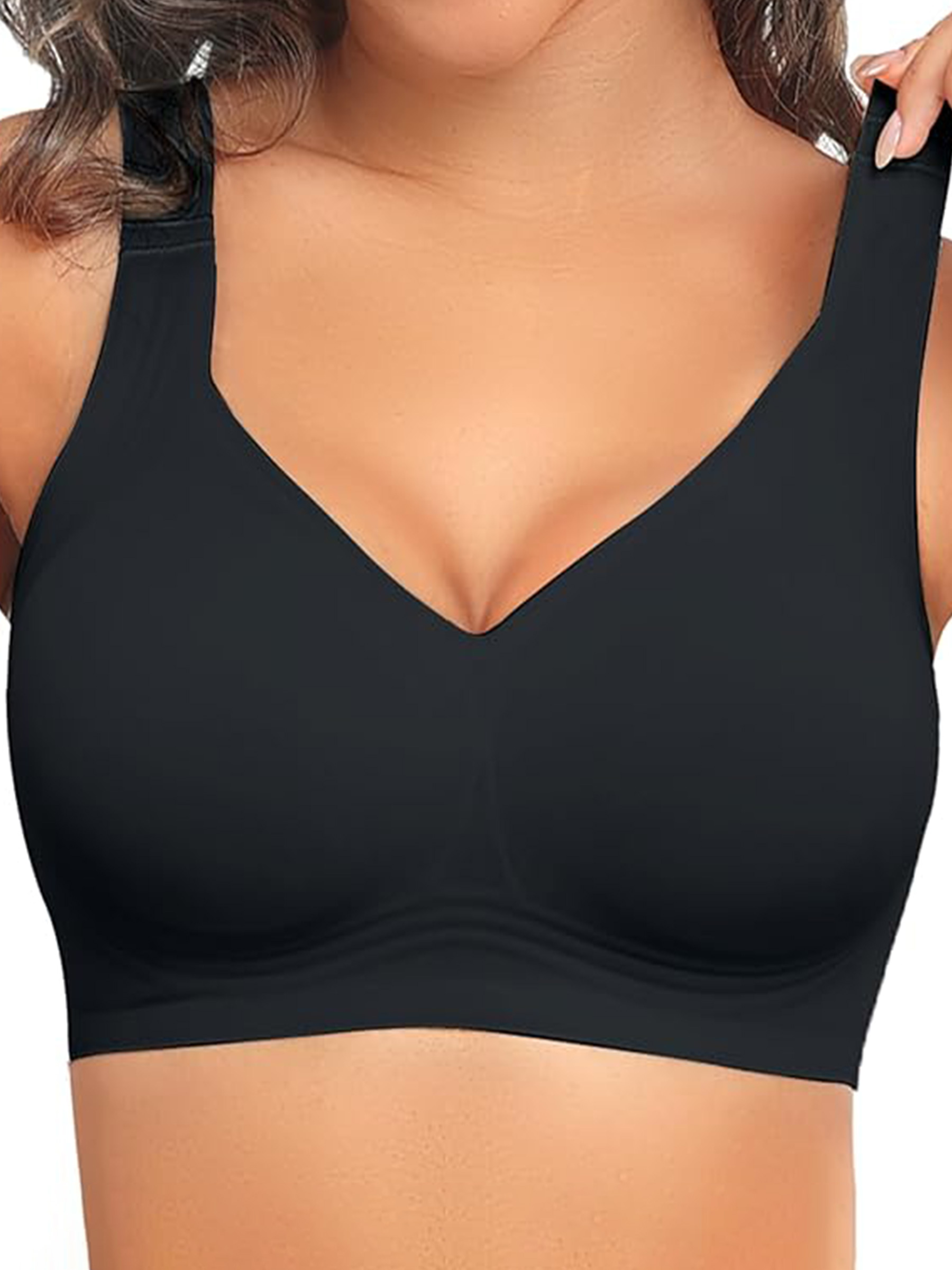Wireless Unlined Seamless Comfort Bralette T-Shirt Bra