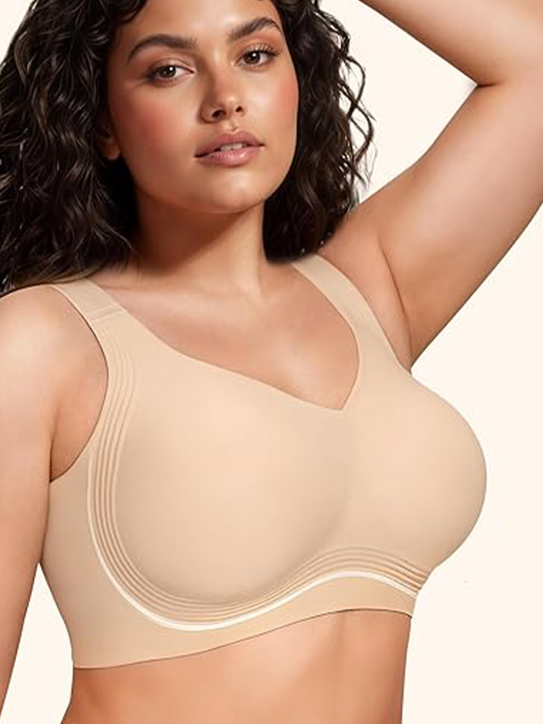 Wireless Unlined Seamless Comfort Bralette T-Shirt Bra