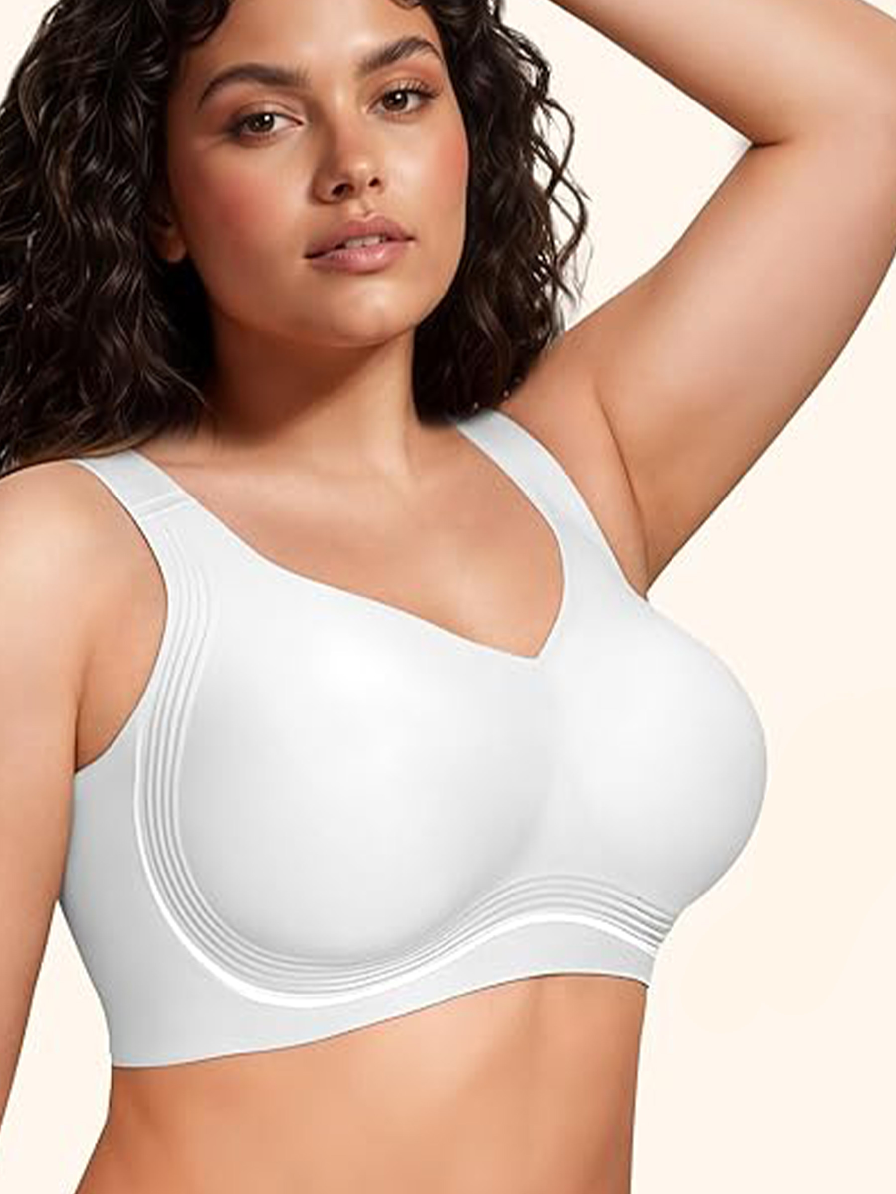 Wireless Unlined Seamless Comfort Bralette T-Shirt Bra