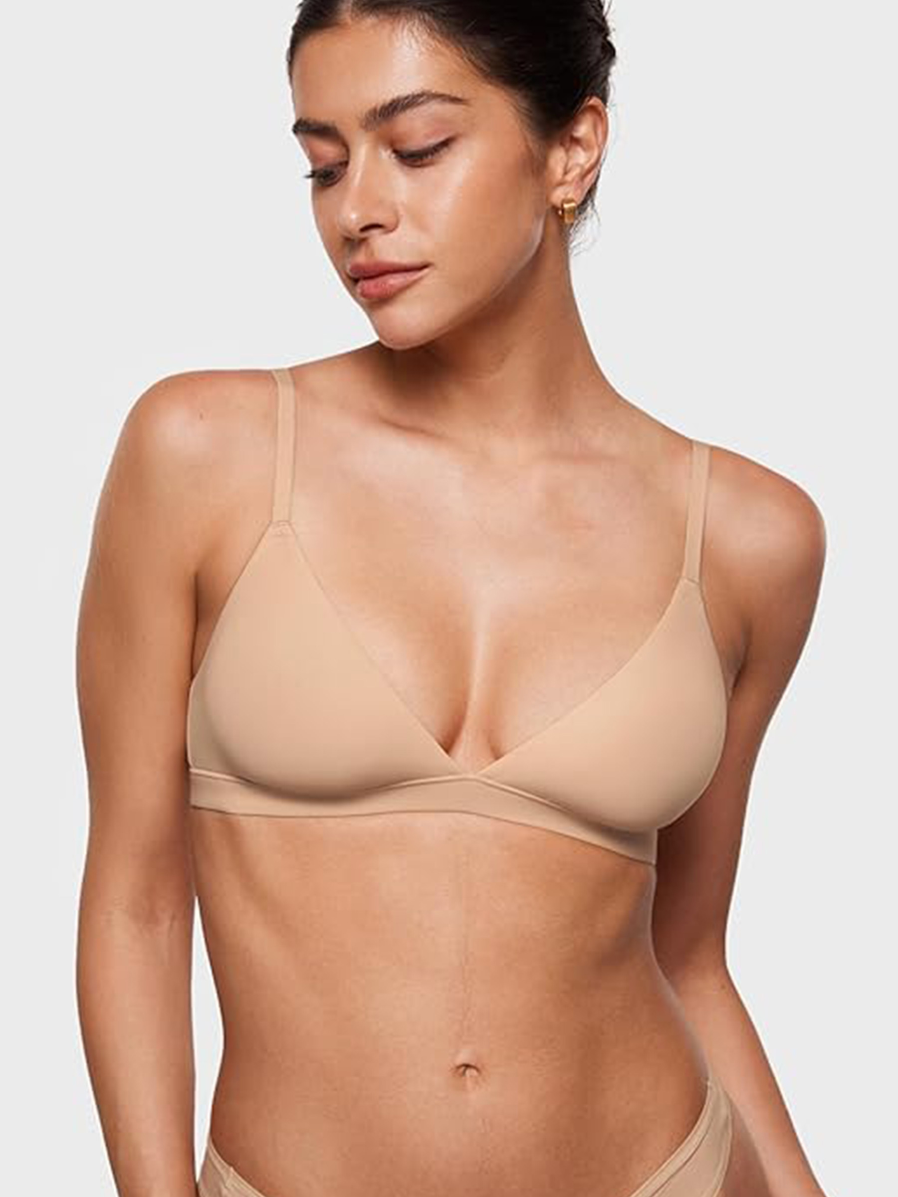 Deep V Plunge Wire-Free Bralette