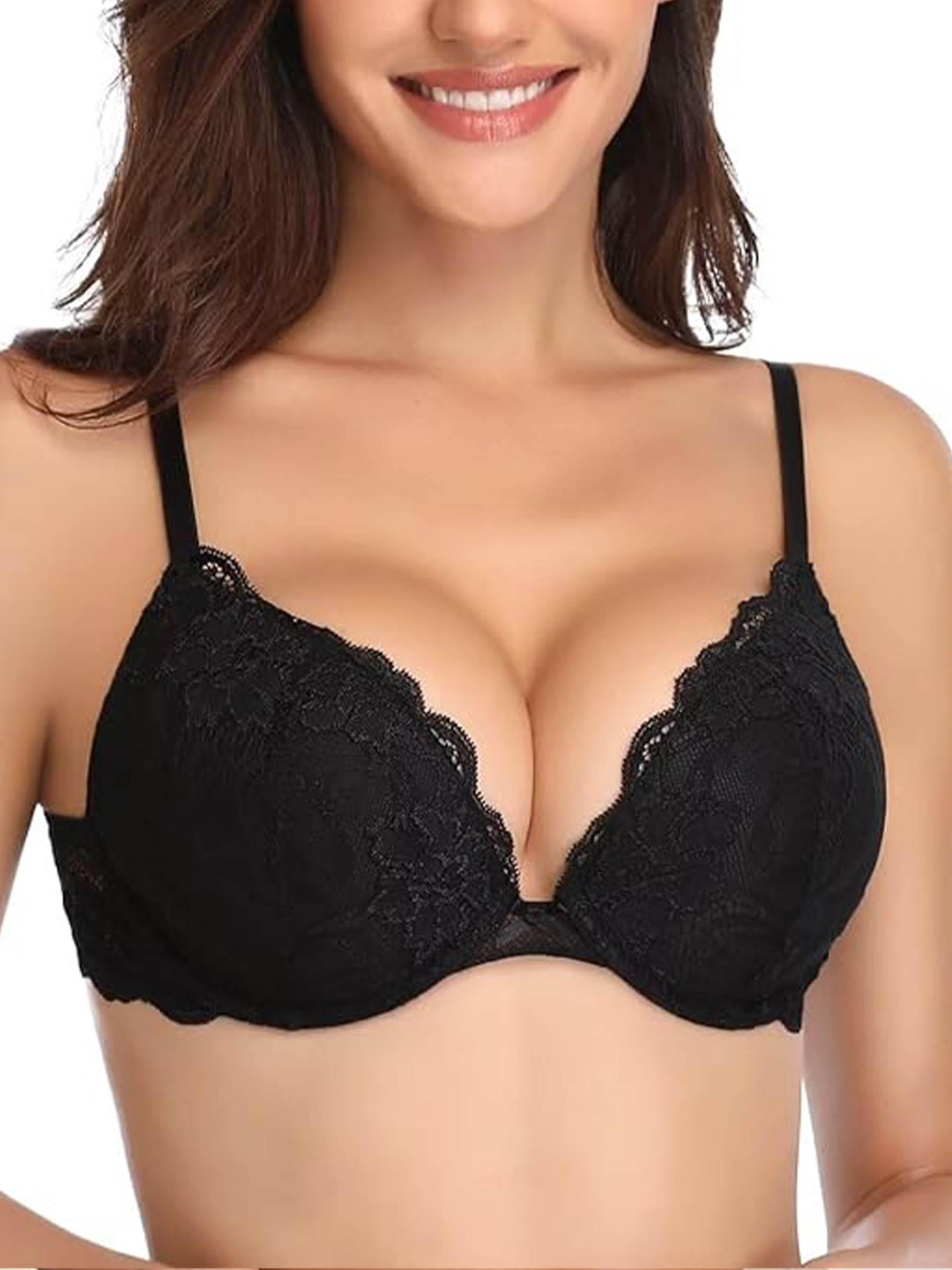 Lace Underwire Push Up Bra