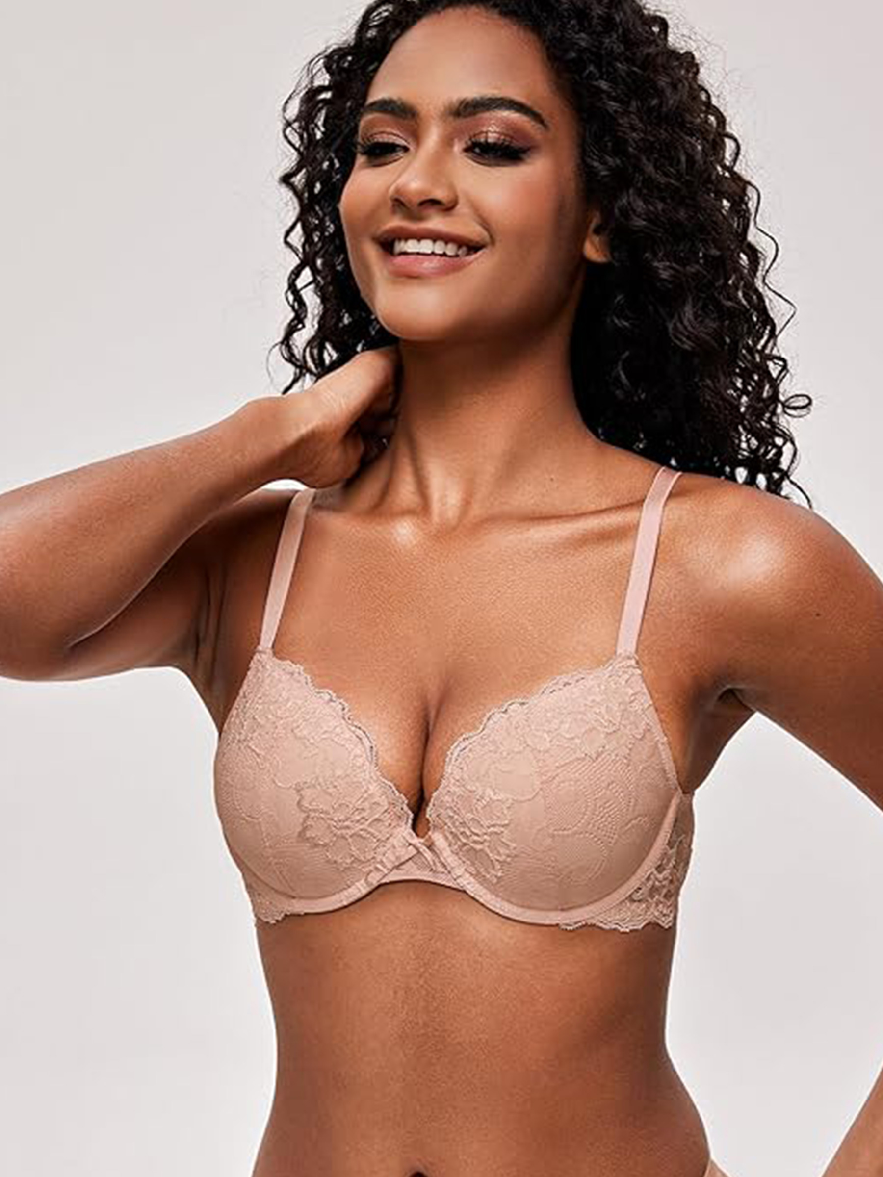 Lace Underwire Push Up Bra