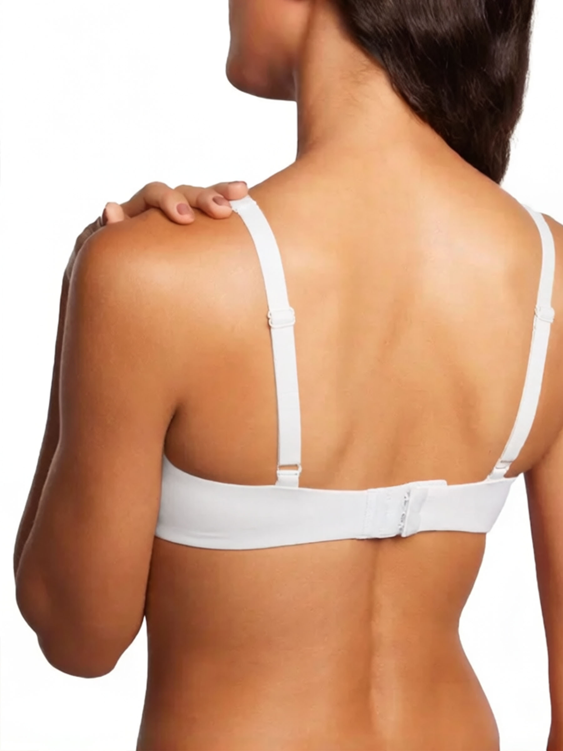 Unlined Balconette Underwire Supportive Plus Size Scoop Neck Bra