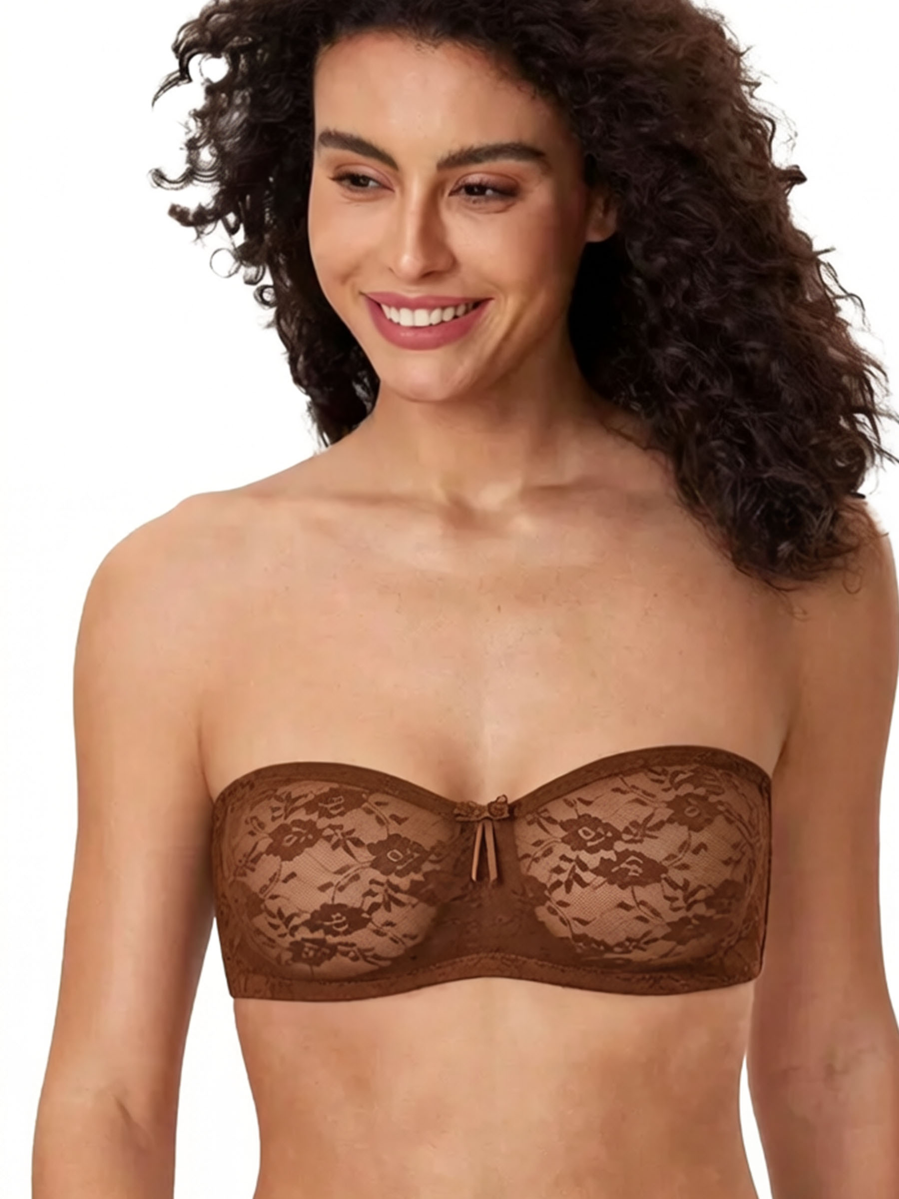 Lace Strapless Underwire Bra with Convertible Straps