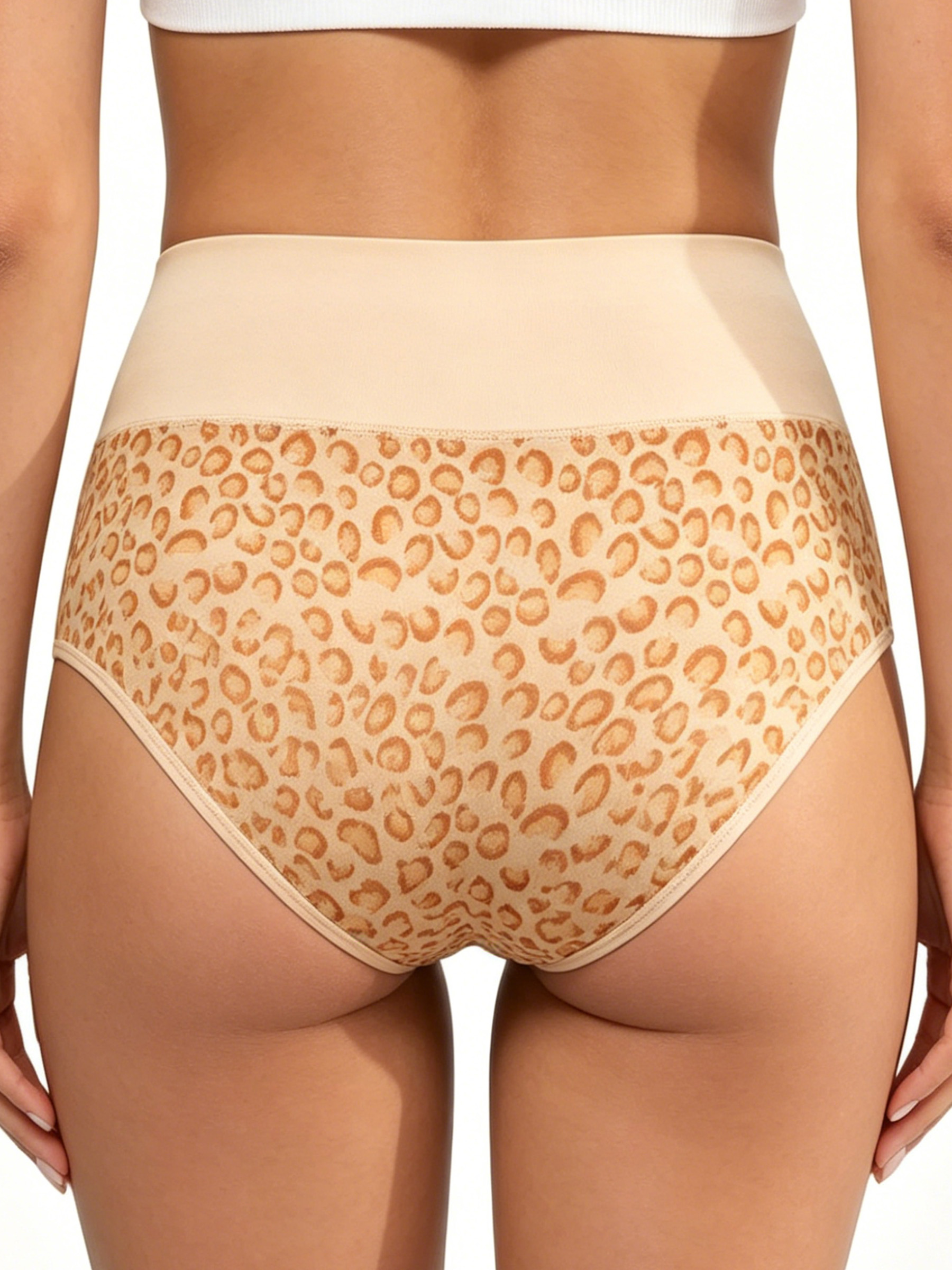 High Waisted Cotton Briefs - Full Coverage Breathable Underwear