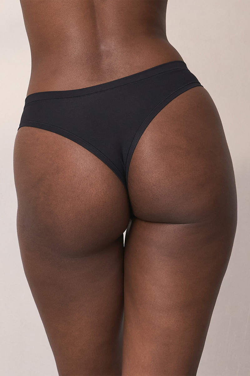 Essential Everyday Comfort Cotton Thong Three-piece set