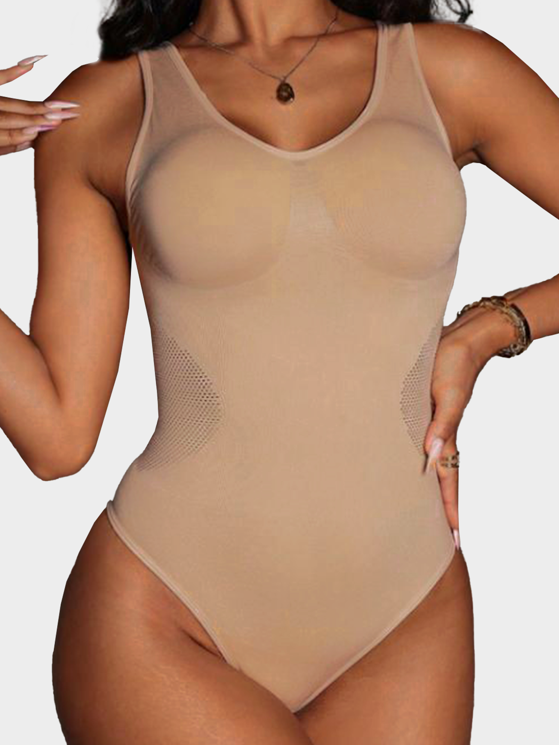 The Breathable Mesh Thong Bodysuit