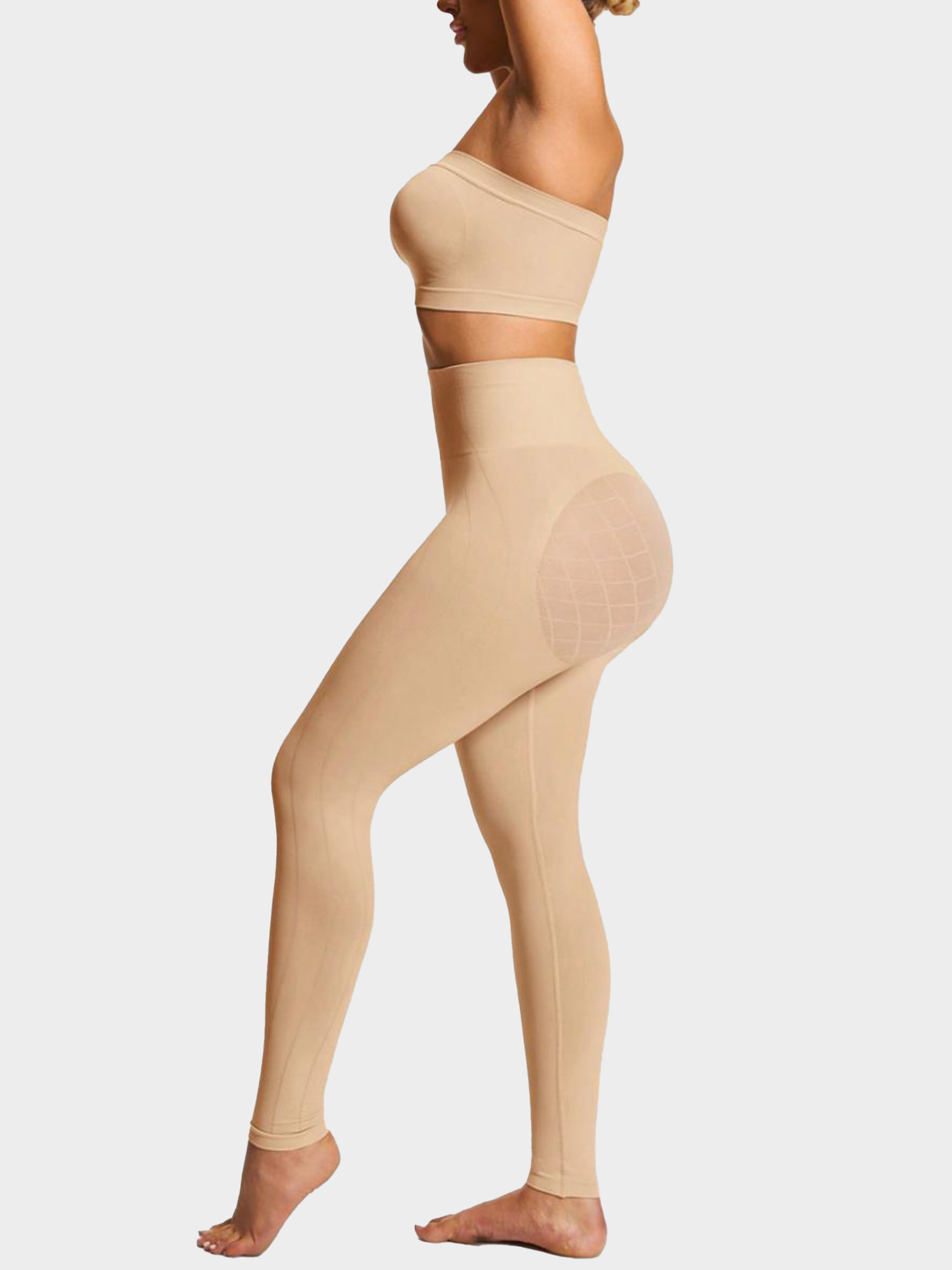 High-Waist Heart Butt-Lift Full-Length Shaping Leggings