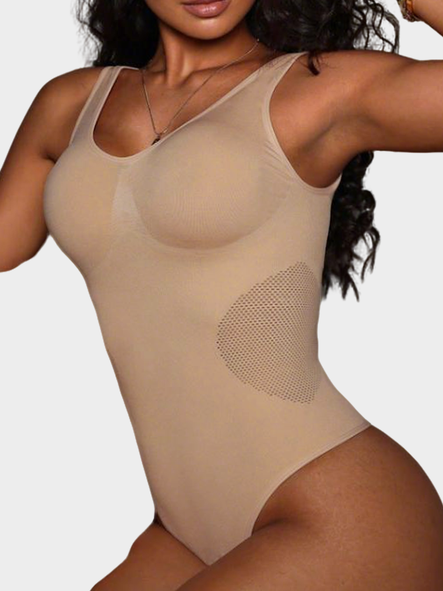 The Breathable Mesh Thong Bodysuit