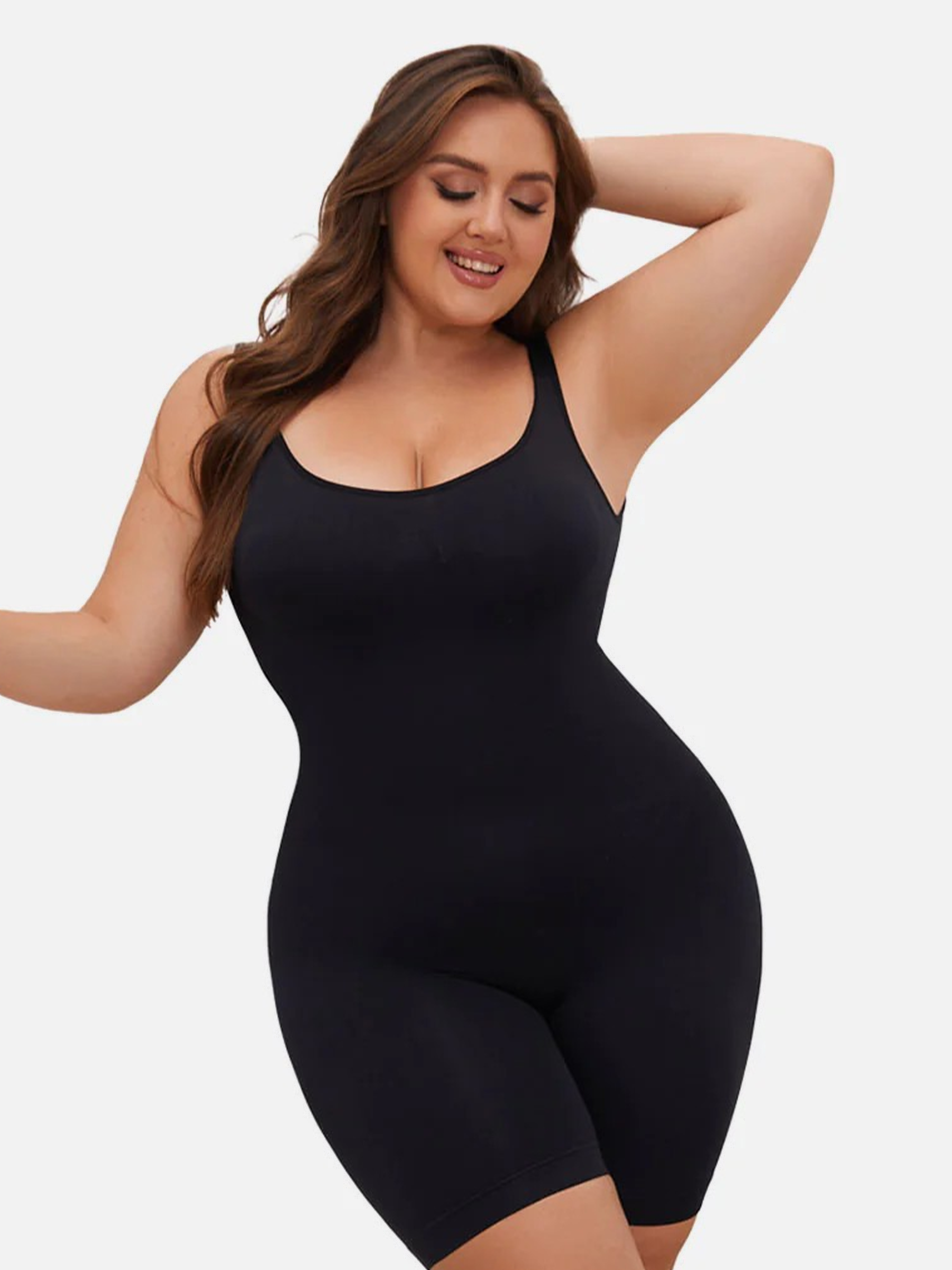 The Full Coverage Mid-Thigh Shaping Bodysuit