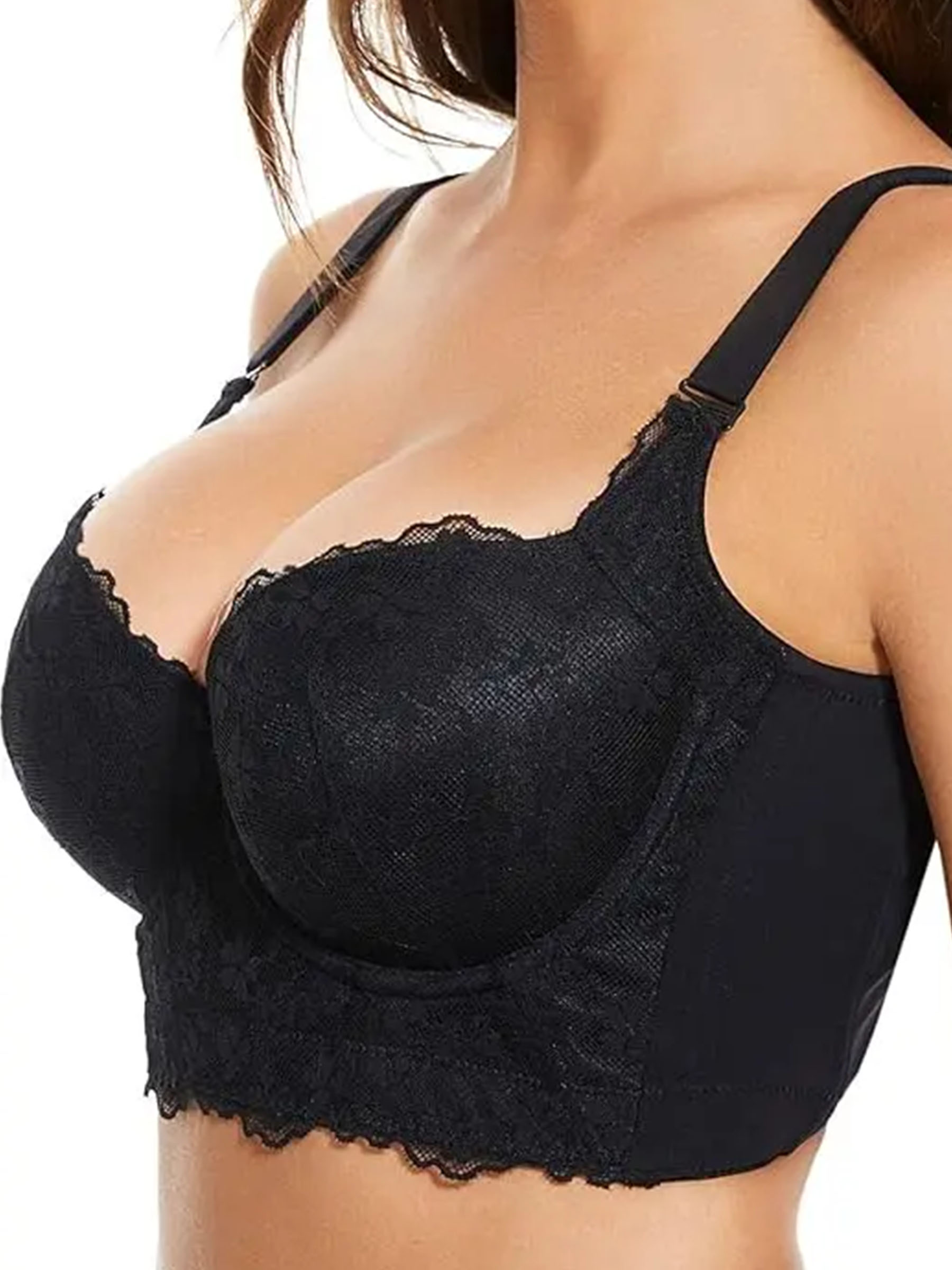 Floral Lace Push Up Corset Bra
