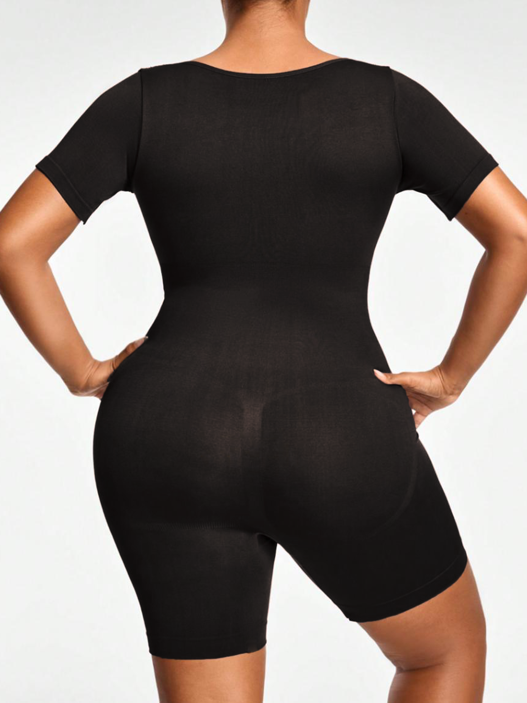 Seamless Short-Sleeve Full-Body Shaping Bodysuit