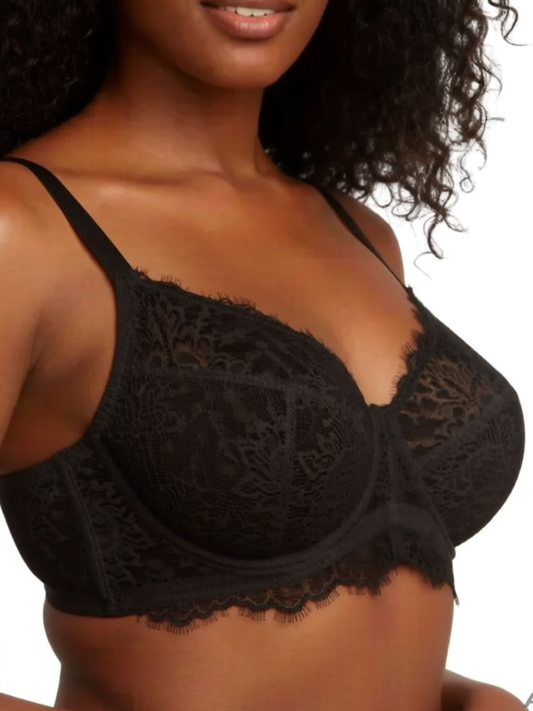 Full Coverage Unlined Underwire Lace U-back Bra