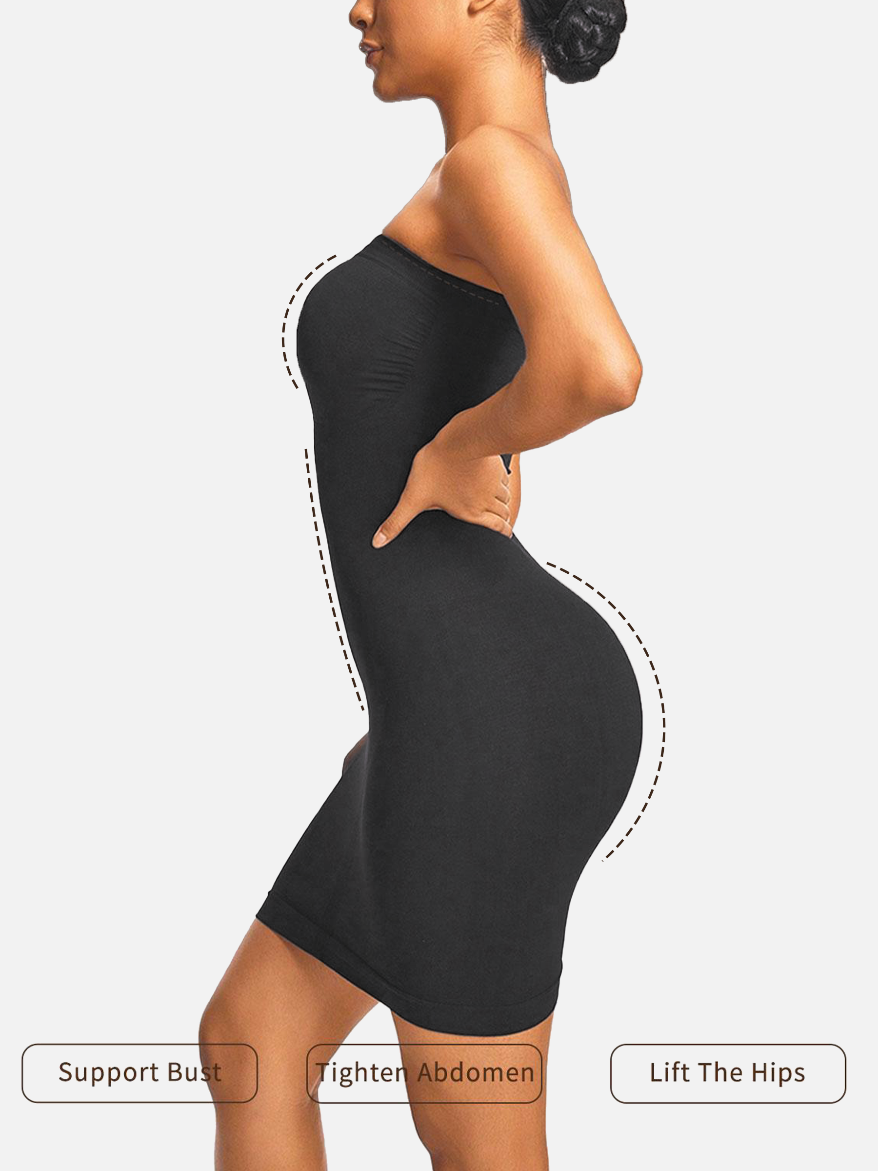 The Smoothing Strapless Shapewear Slip Dress