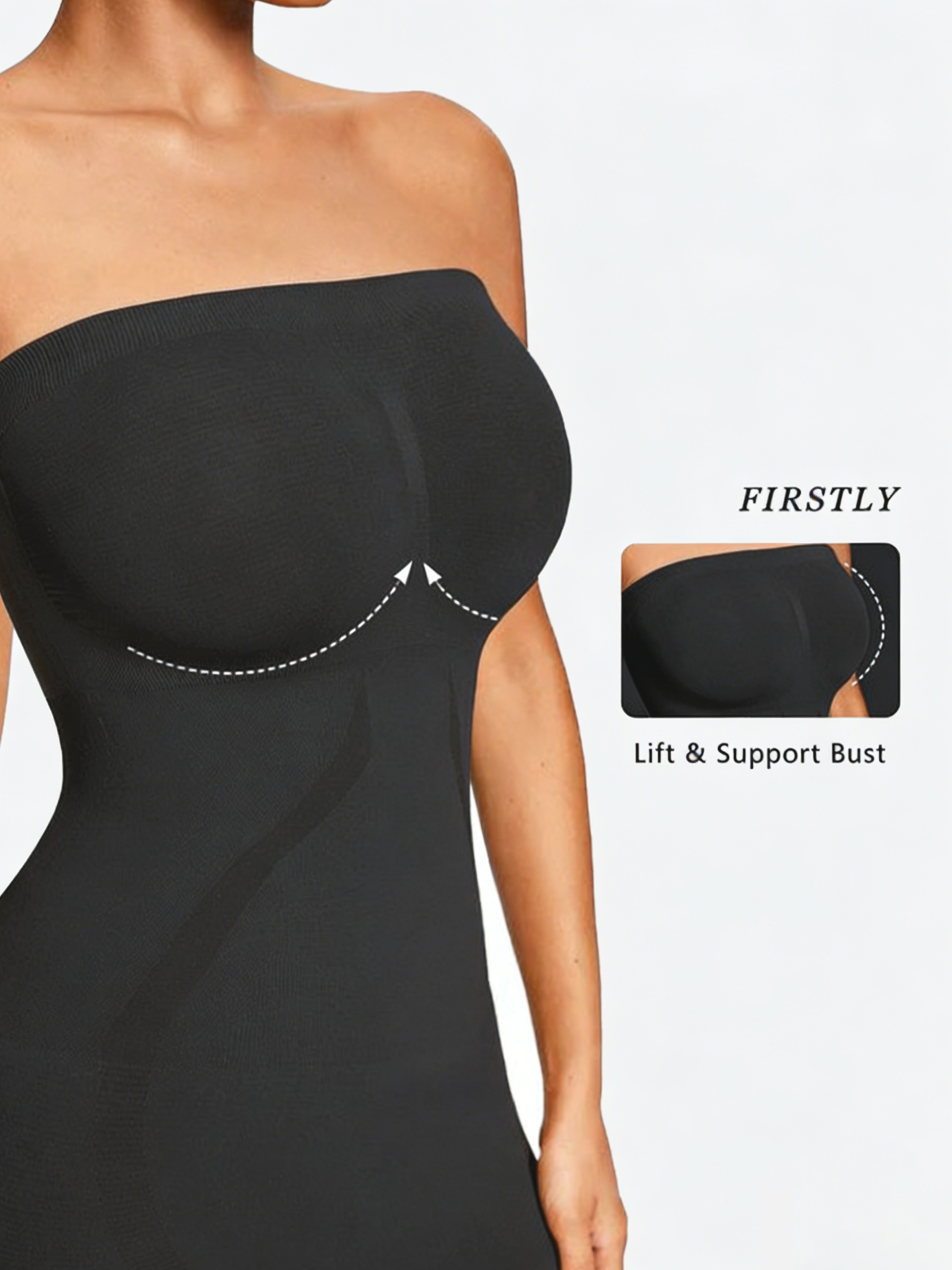 The Smoothing Strapless Shapewear Slip Dress