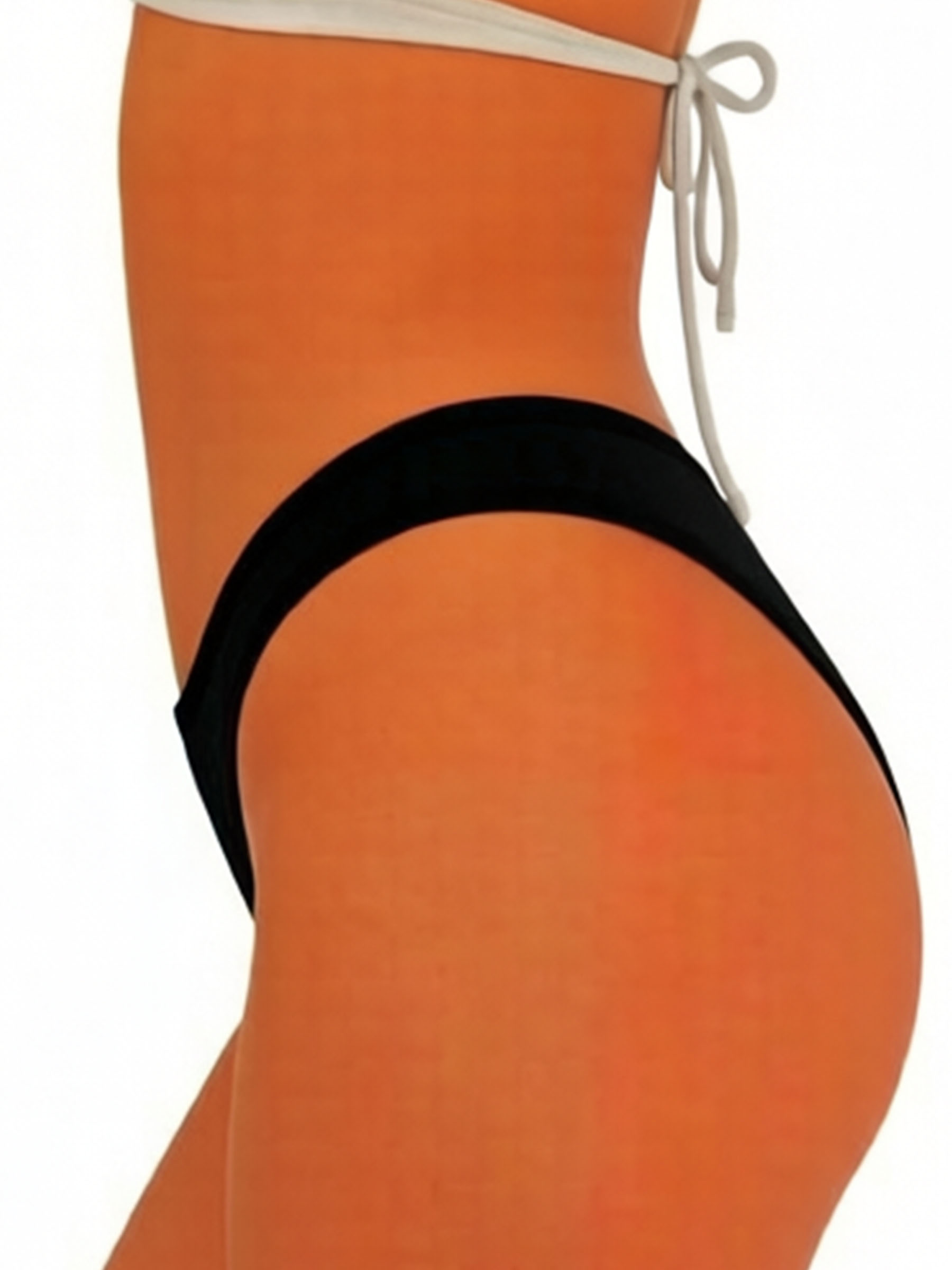 Low Rise Ribbed Cotton Thongs - Soft Breathable High-Cut Underwear