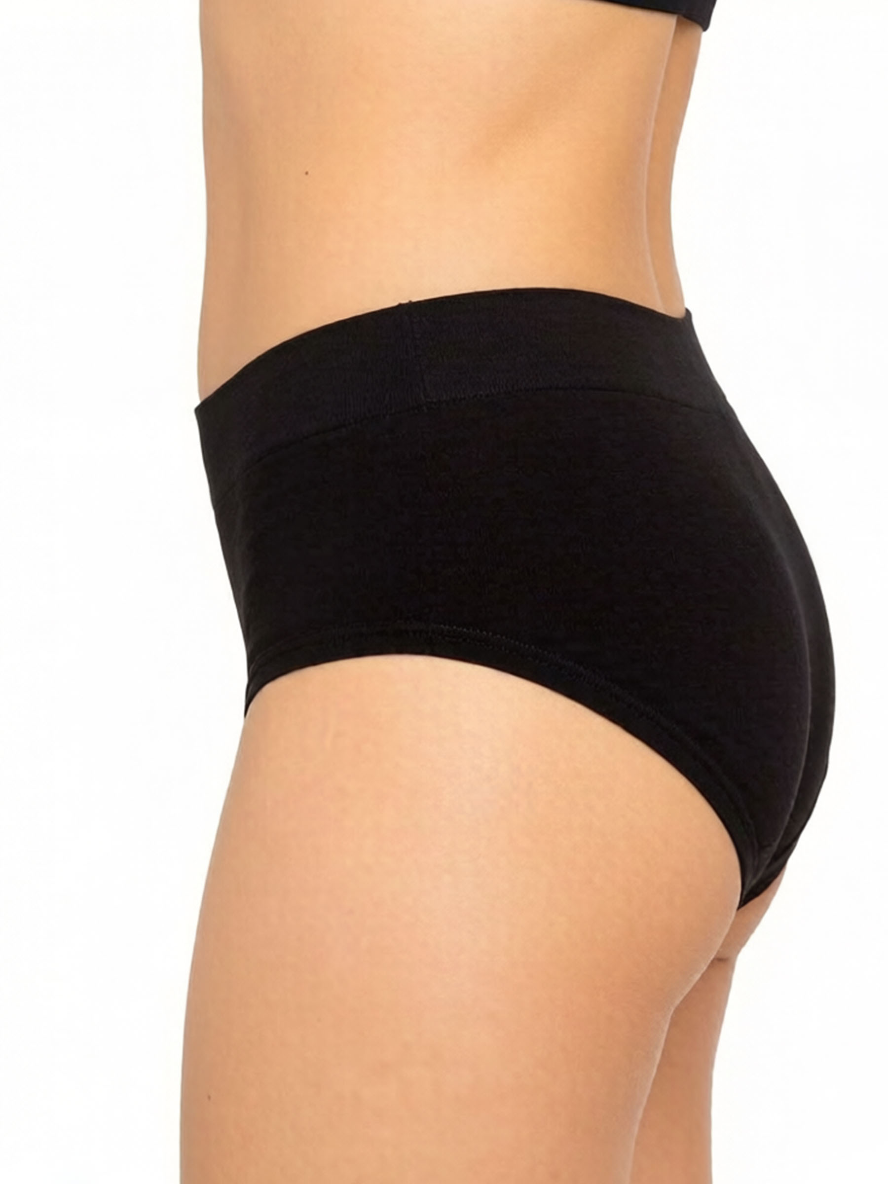 Sporty Stretch Bikini Period Underwear - Heavy Flow Leak-Proof Absorbent Panties