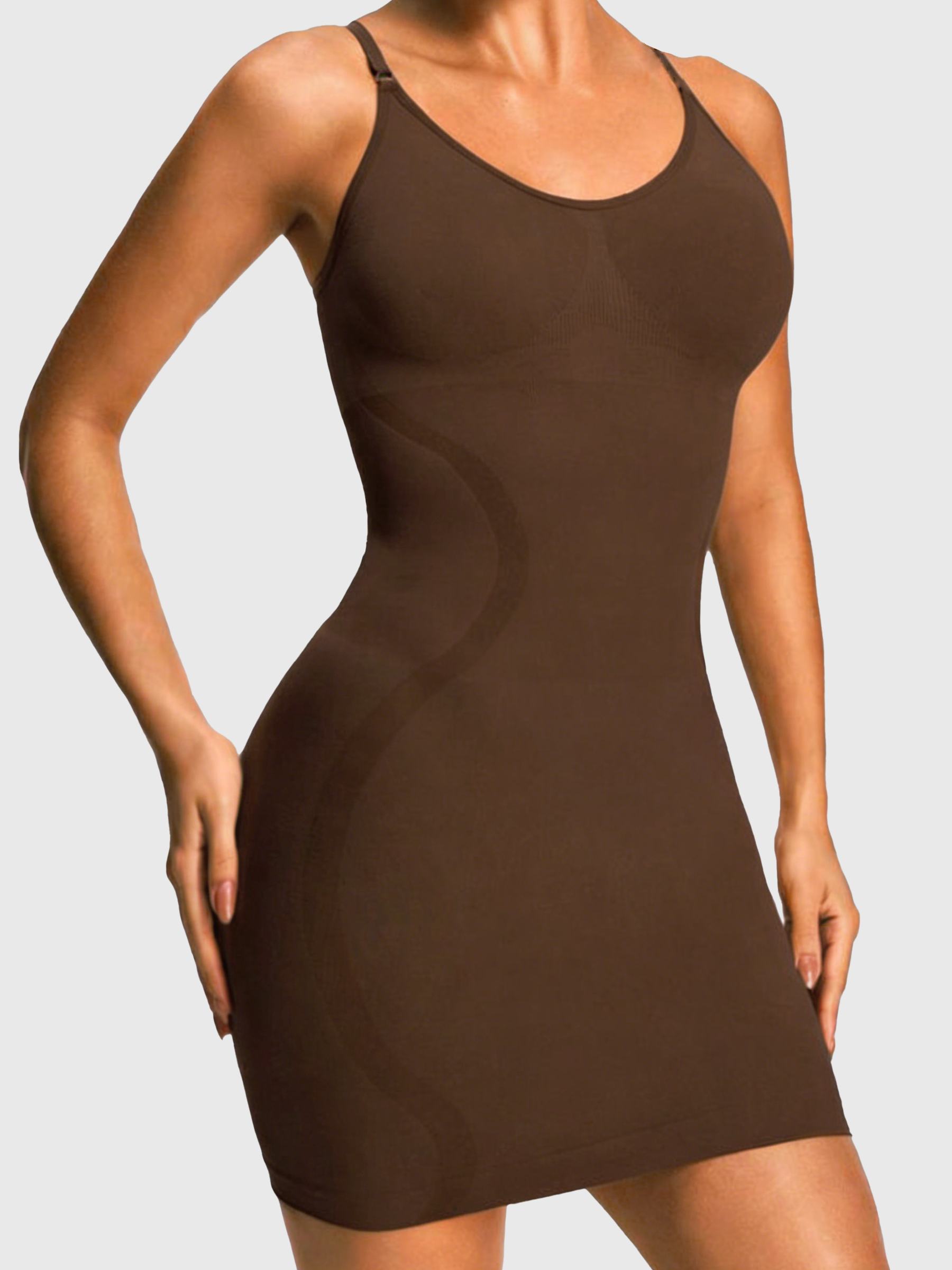 The Spaghetti Strap Shaping Mini Slip Dress