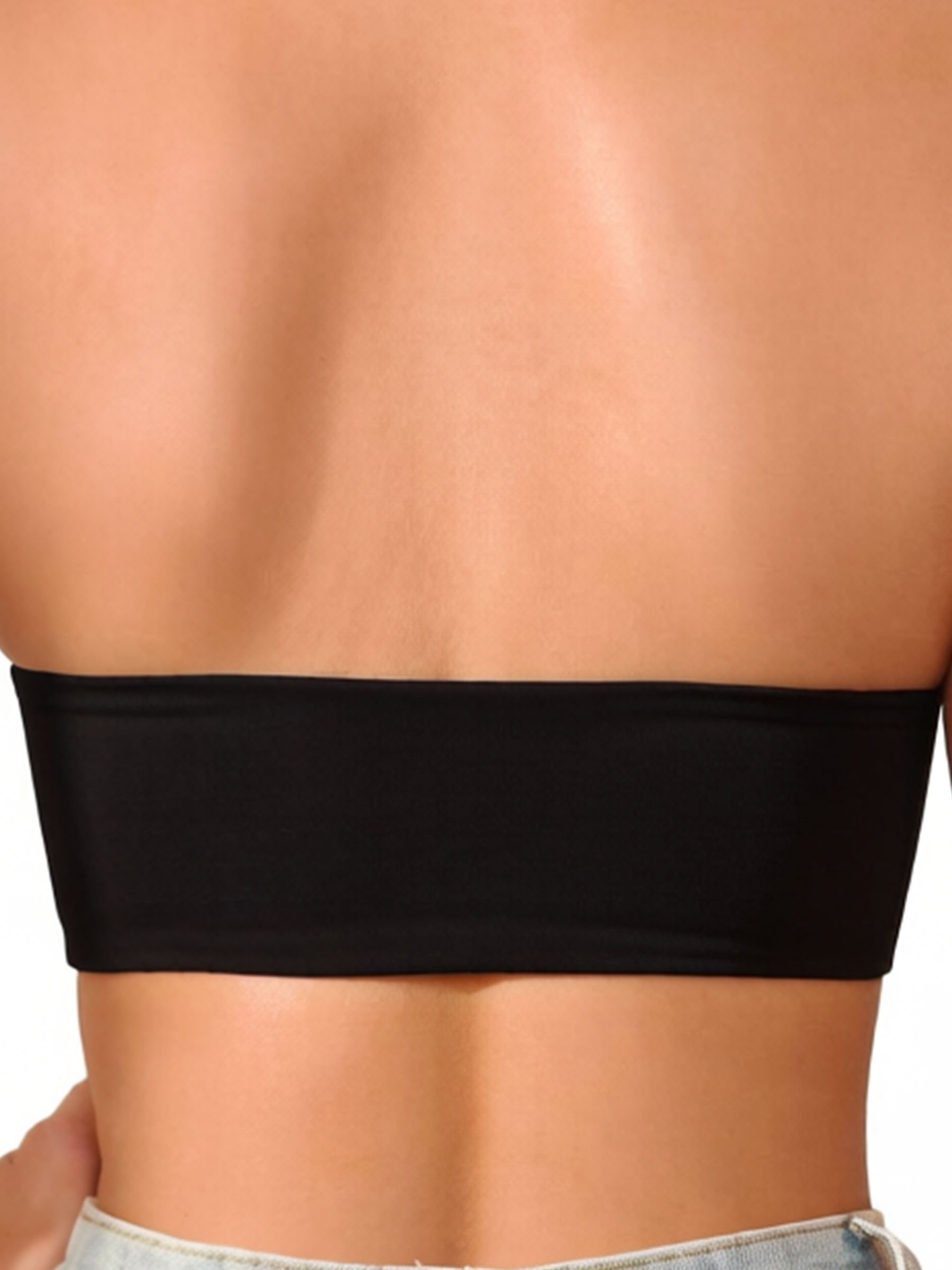Front Buckle Strapless Wireless Bandeau Bra