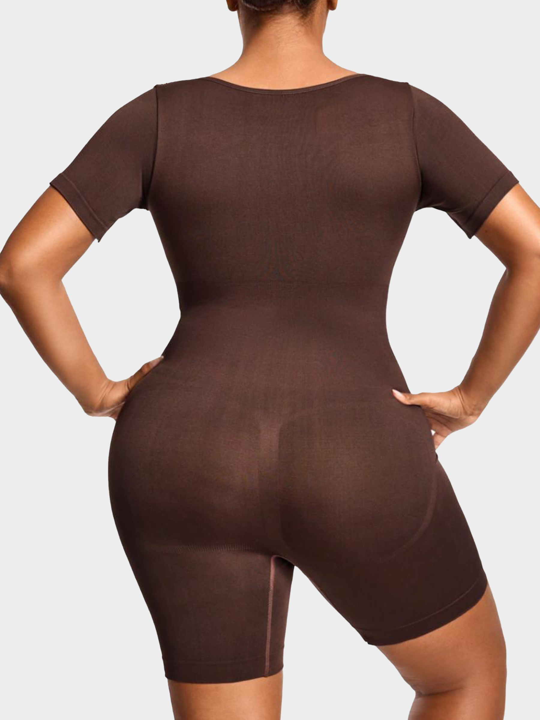 Seamless Short-Sleeve Full-Body Shaping Bodysuit